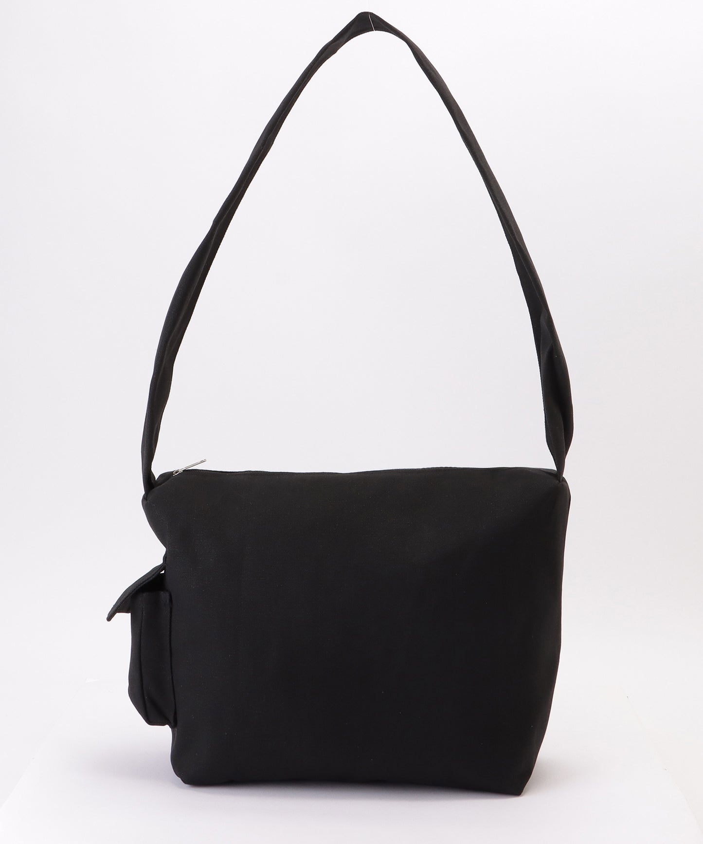 ポケット付き 大容量 ファスナー ビッグ ショルダーバッグ