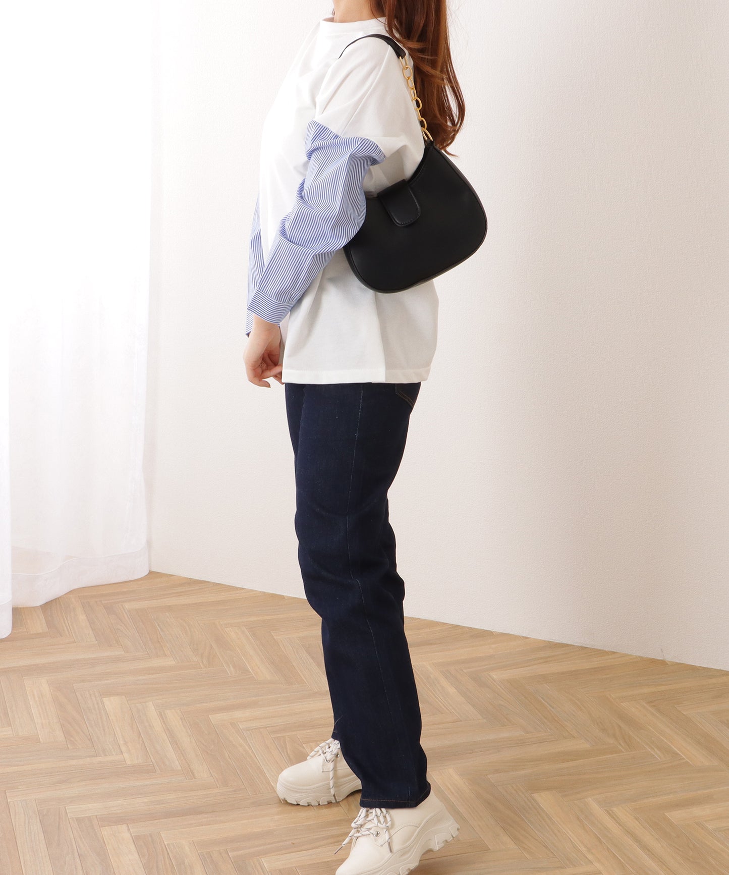 チェーンドッキング ハーフムーン ショルダーバッグ