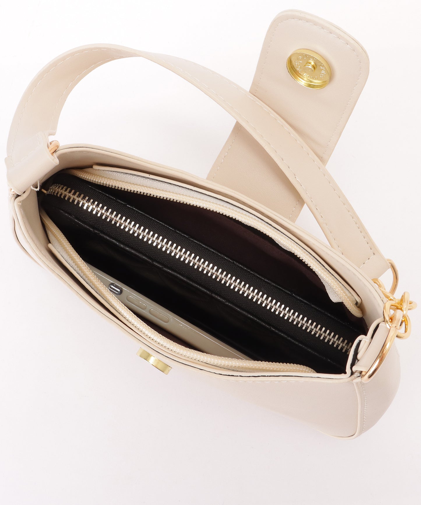 チェーンドッキング ハーフムーン ショルダーバッグ