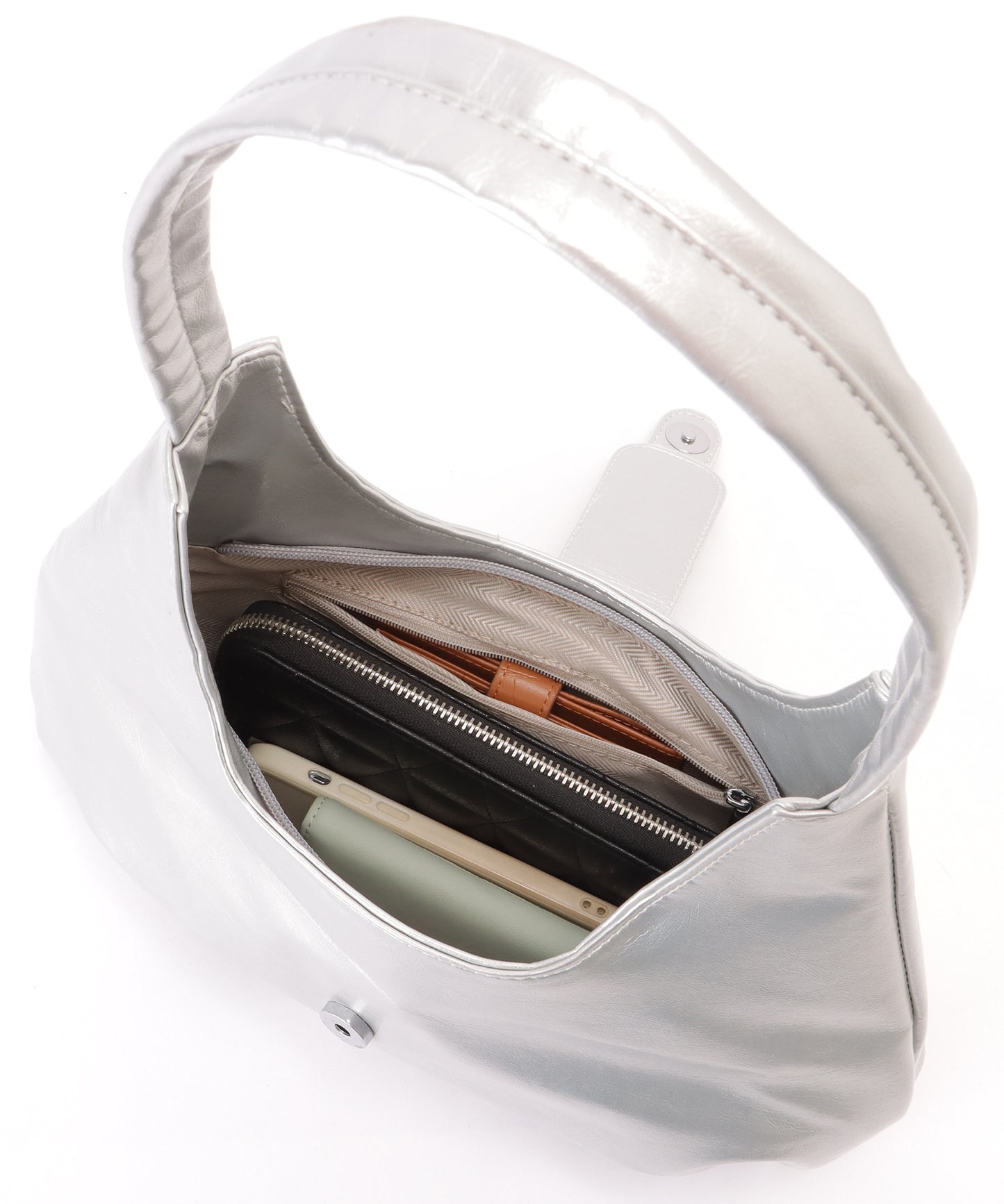 ベルト付き ワンハンドル ショルダーバッグ