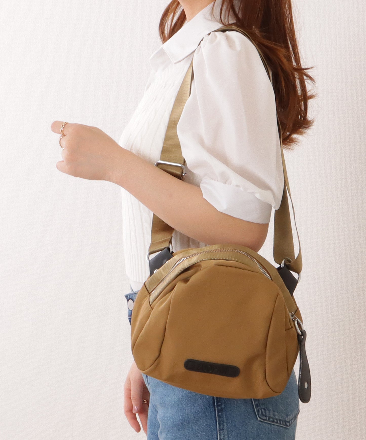 ワイドベルト シェル型 ベーシック ボディ バッグ