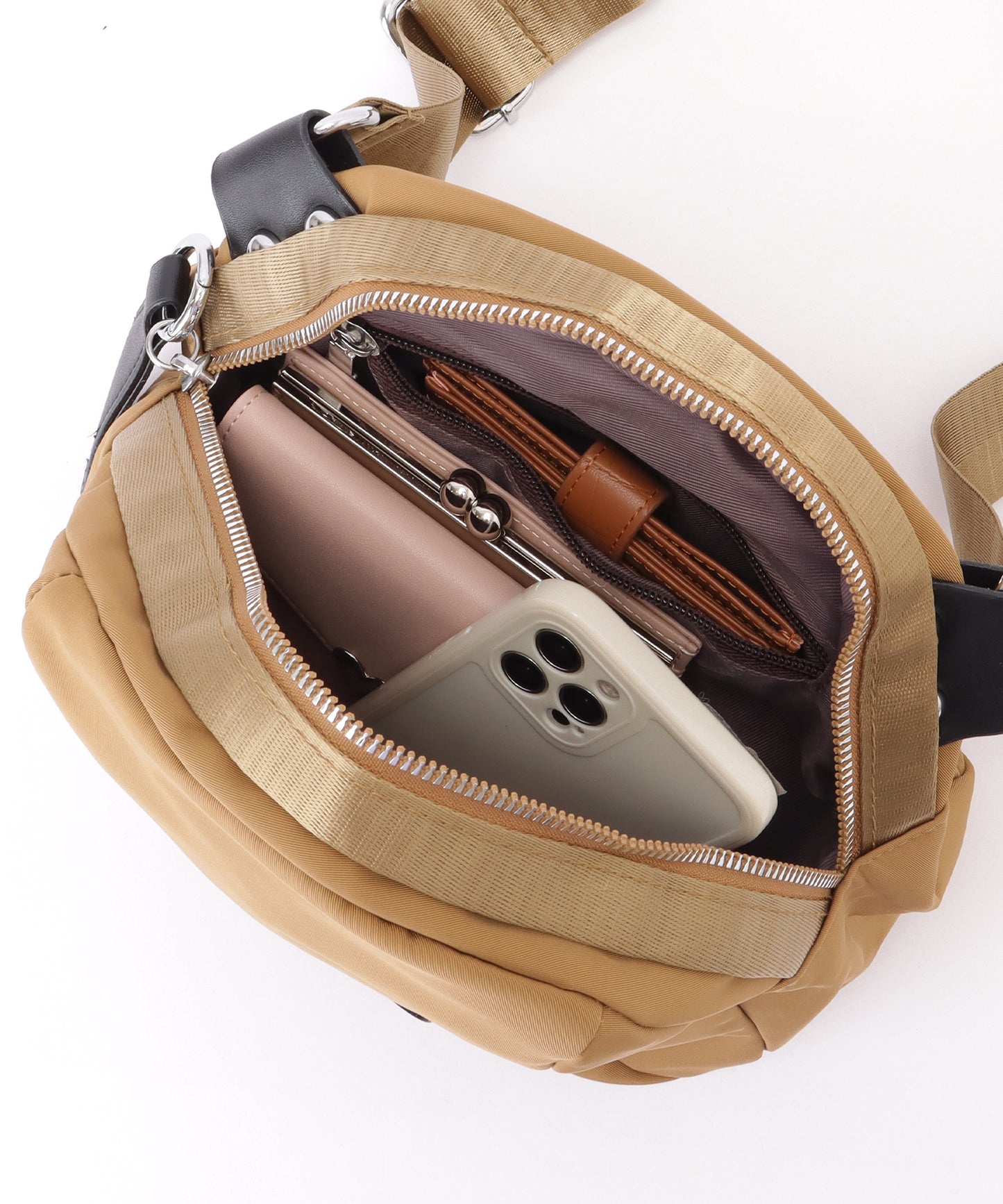 ワイドベルト シェル型 ベーシック ボディ バッグ