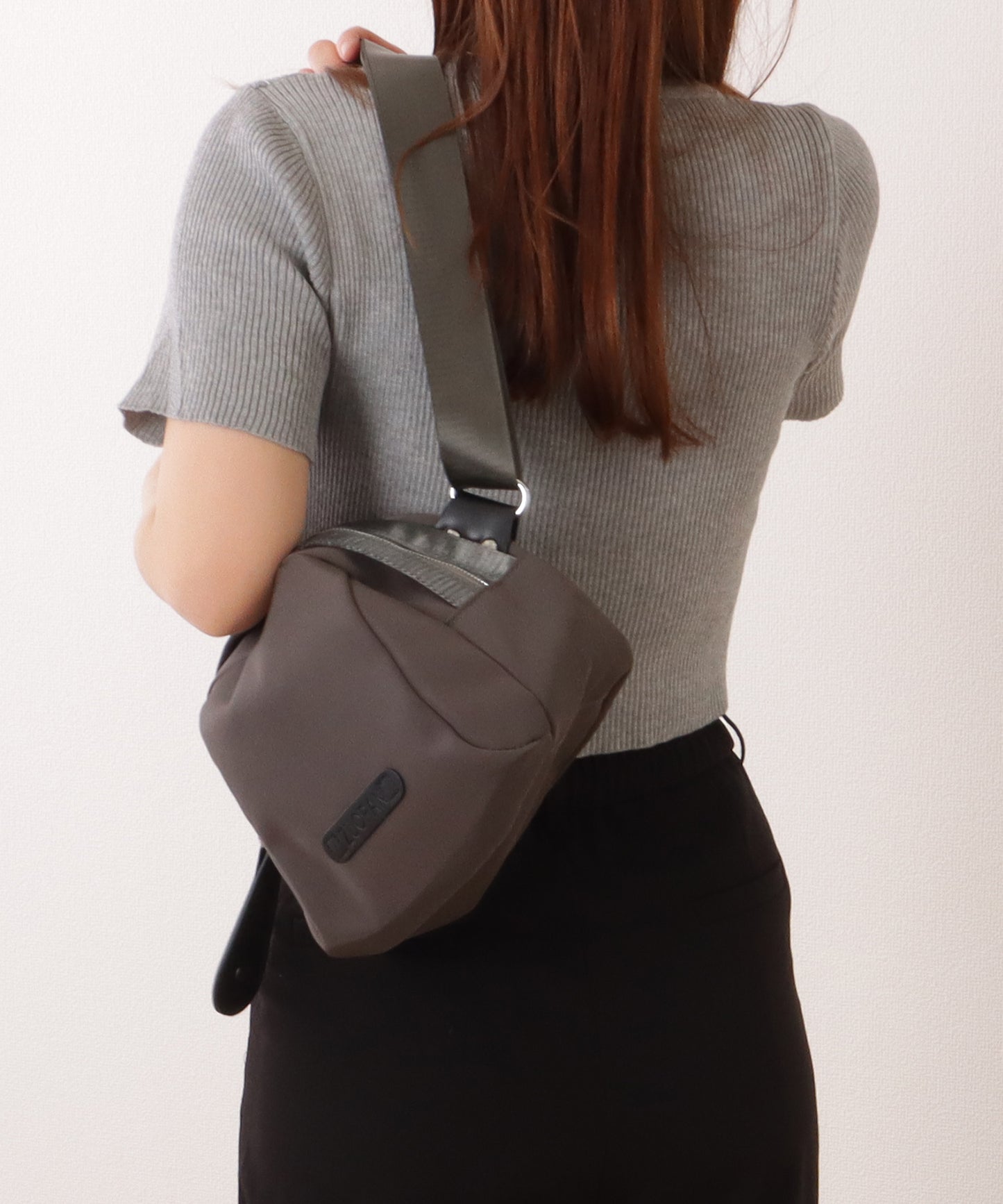 ワイドベルト シェル型 ベーシック ボディ バッグ