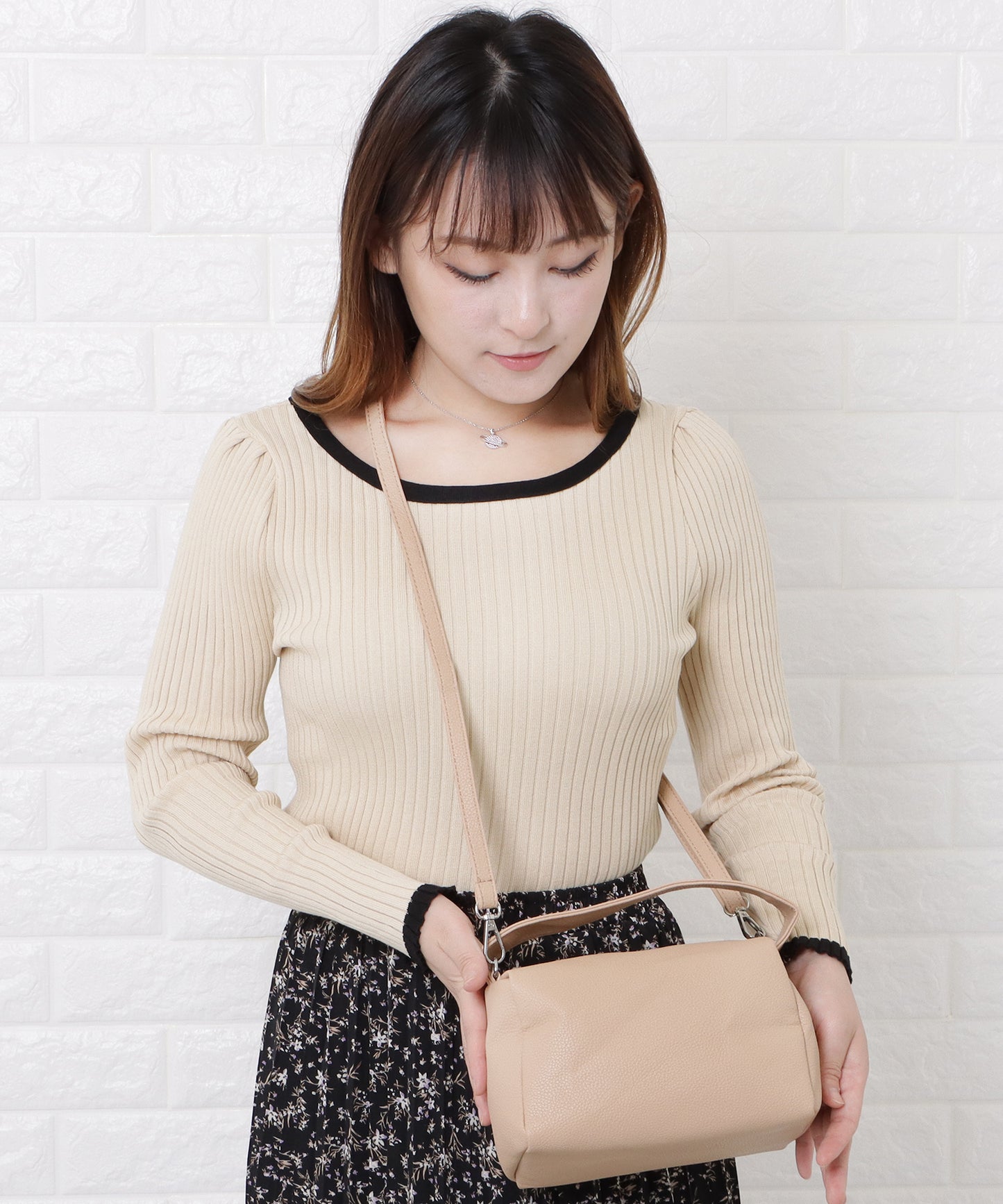 ワンハンドル2wayミニバッグ