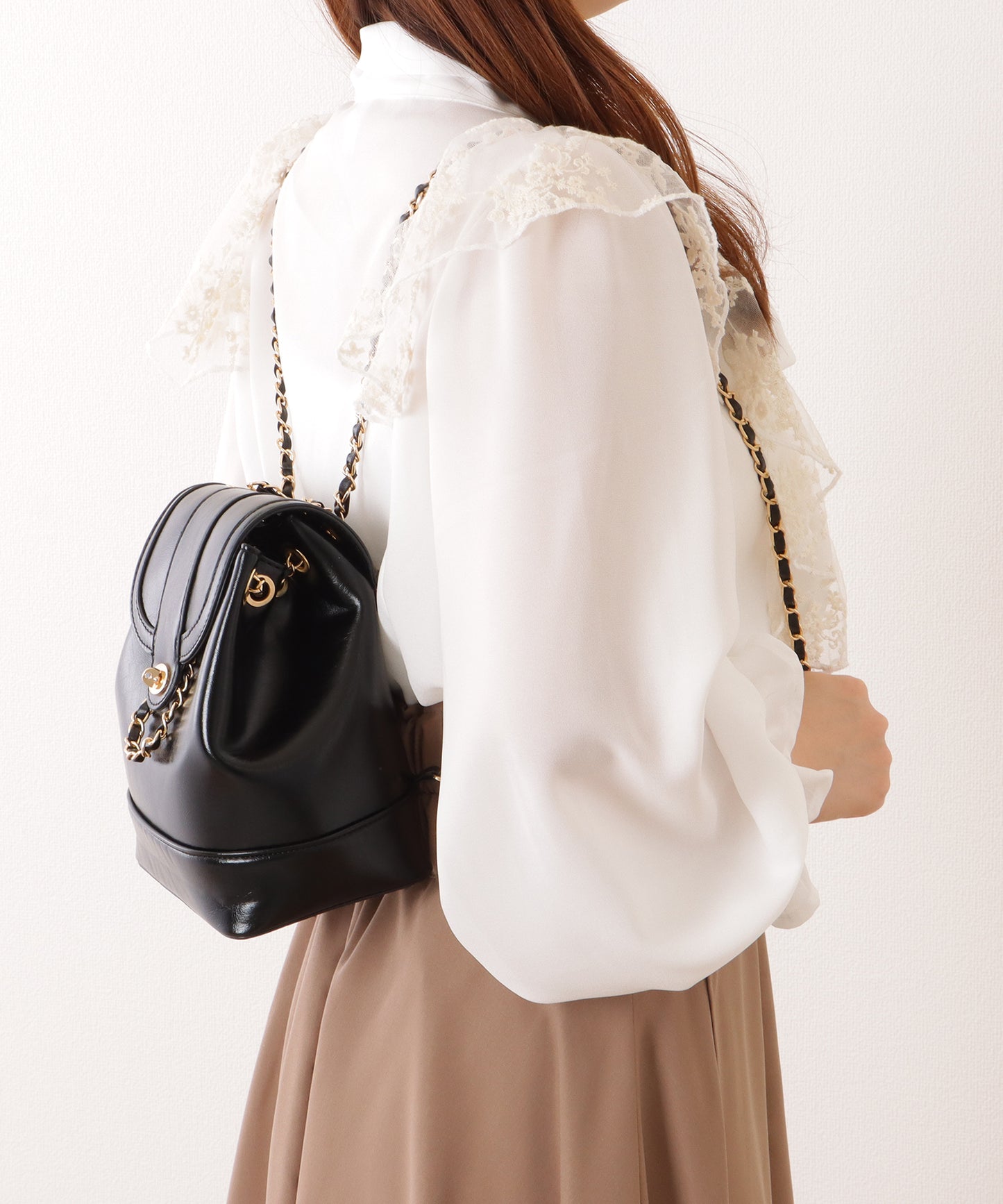 チェーン ストラップ コンパクト リュックサック