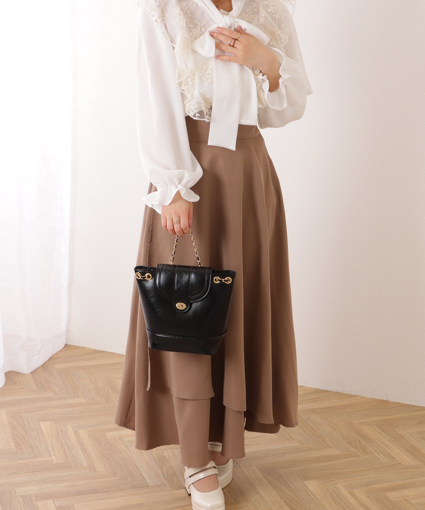 チェーン ストラップ コンパクト リュックサック