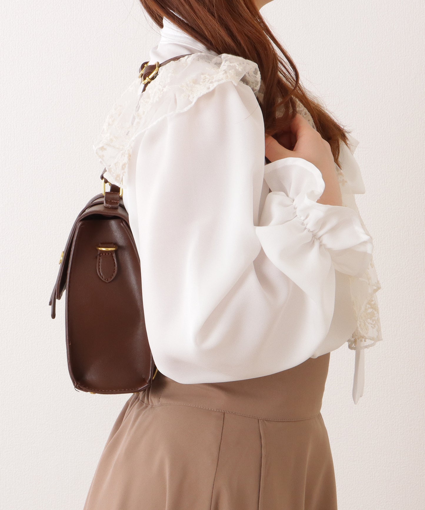 3WAY ストラップ付き フラップ バッグ