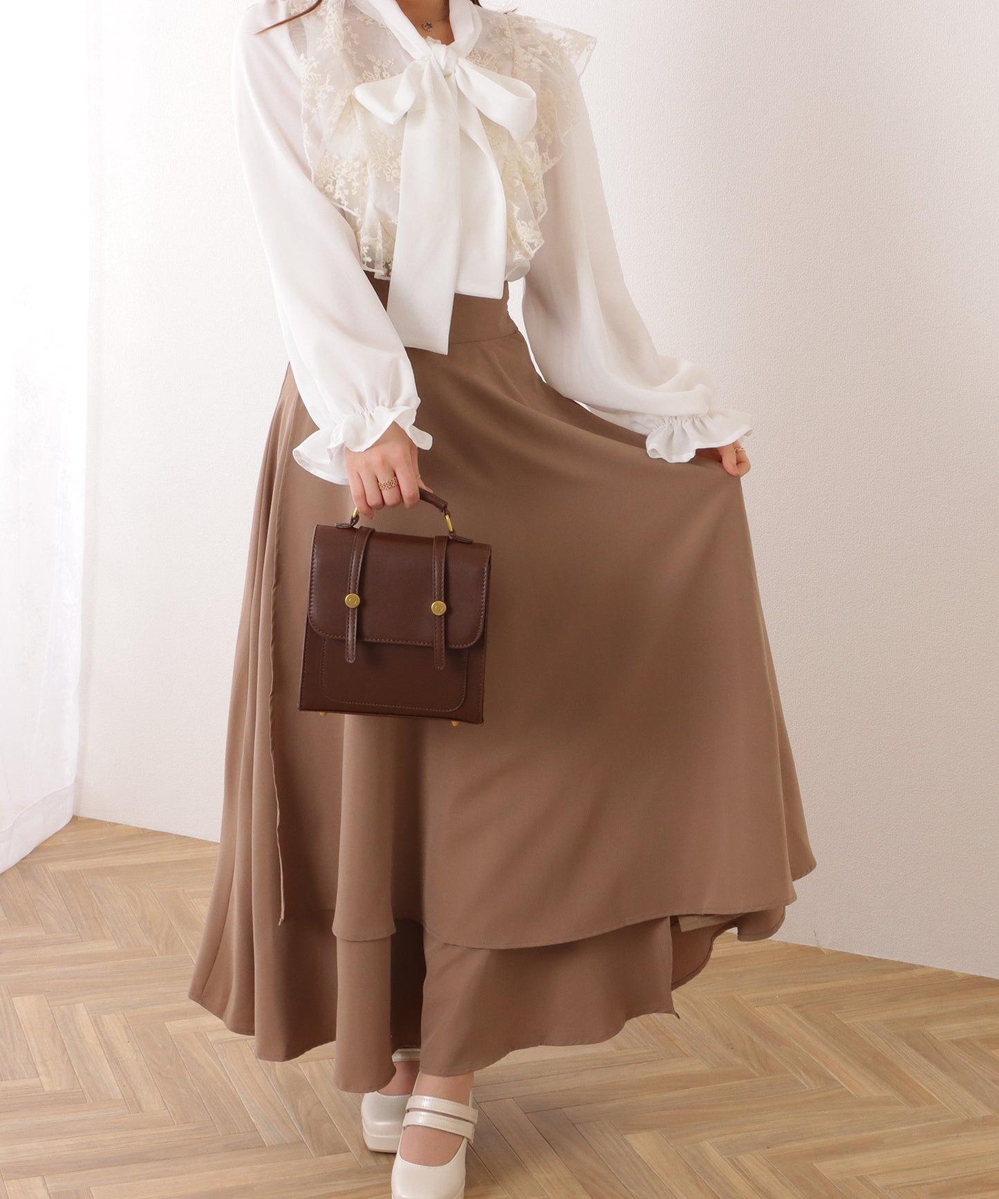 3WAY ストラップ付き フラップ バッグ