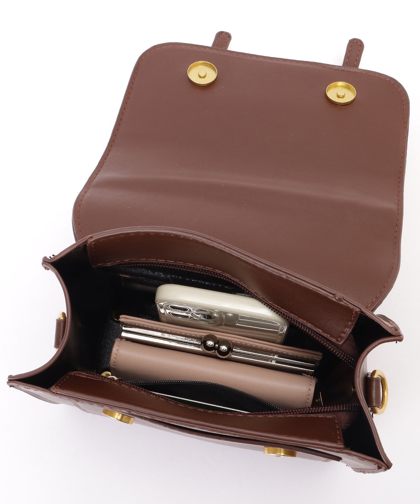 3WAY ストラップ付き フラップ バッグ