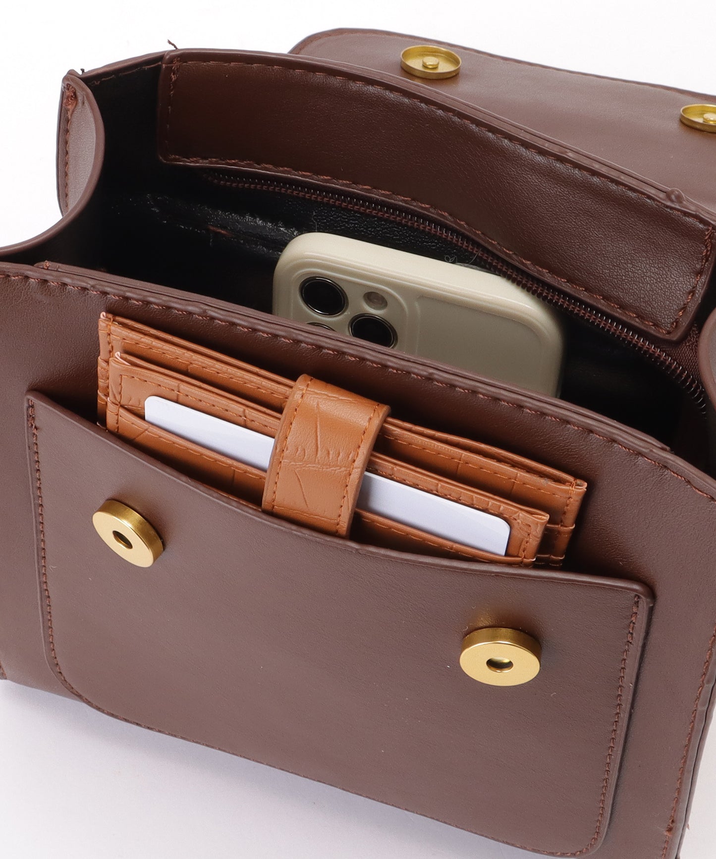 3WAY ストラップ付き フラップ バッグ