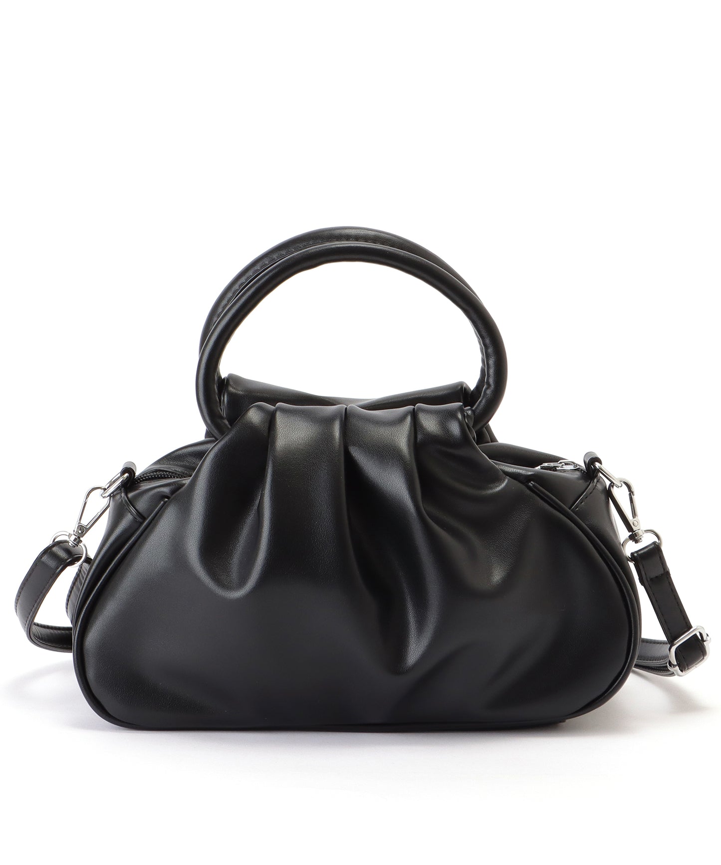 リング ハンドル タック ショルダー バッグ