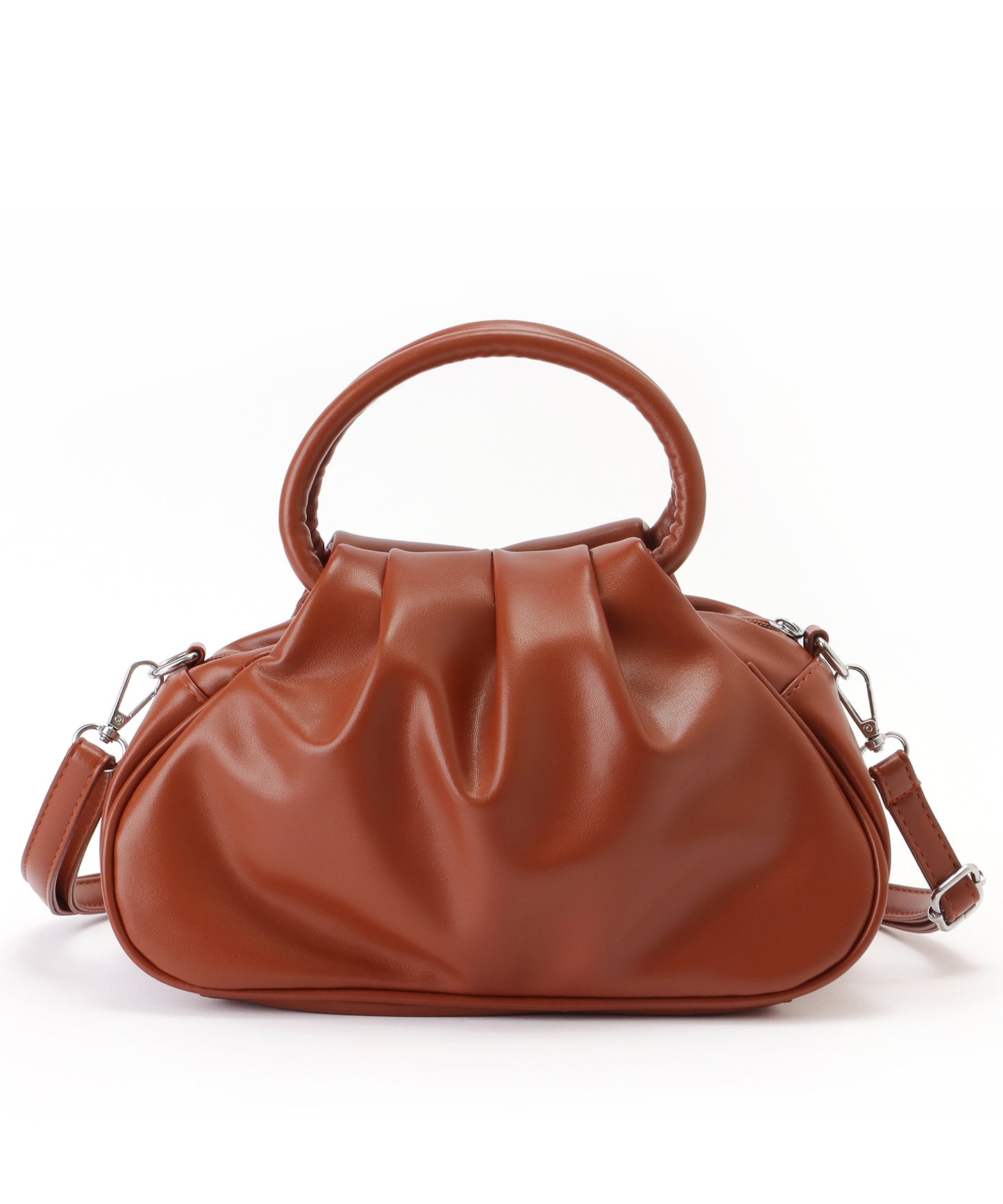 リング ハンドル タック ショルダー バッグ