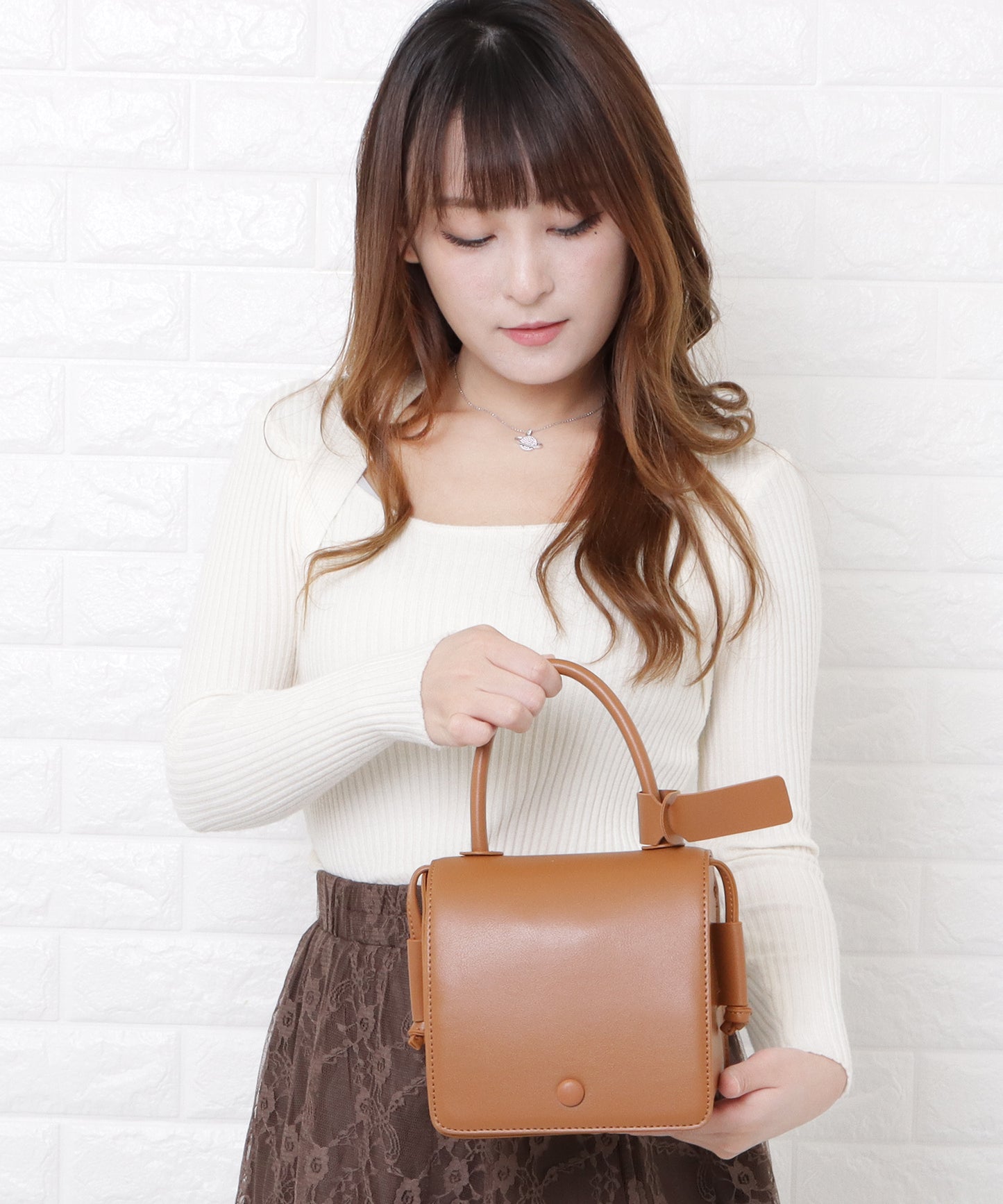 ボックス型2wayミニバッグ