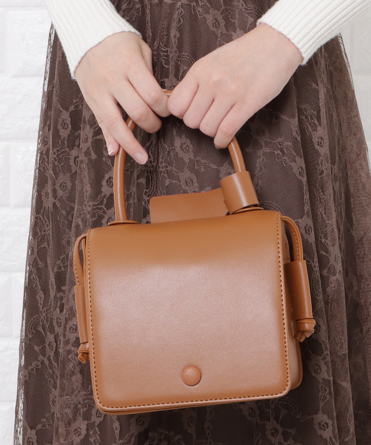 ボックス型2wayミニバッグ