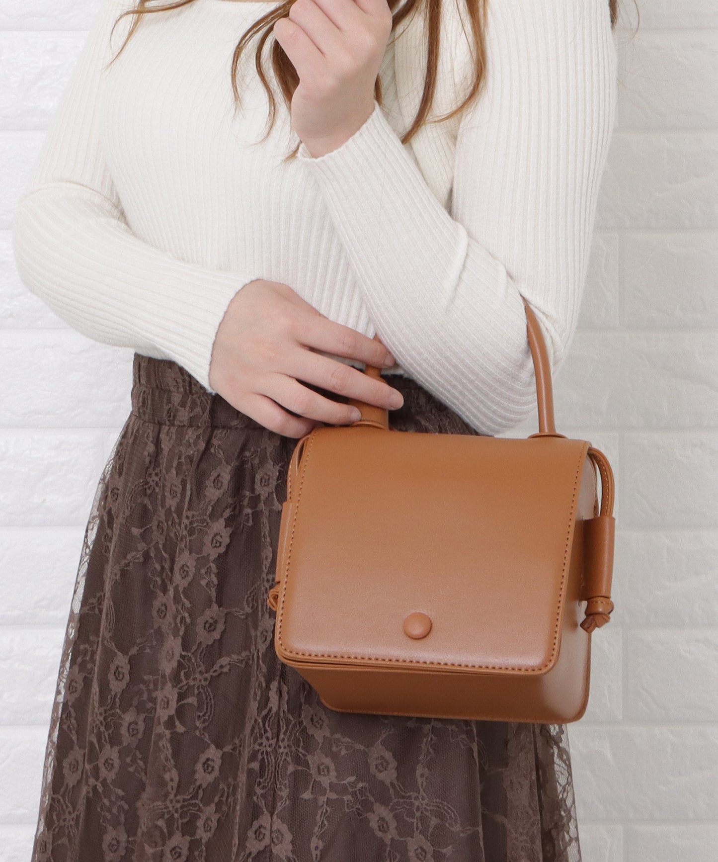 ボックス型2wayミニバッグ