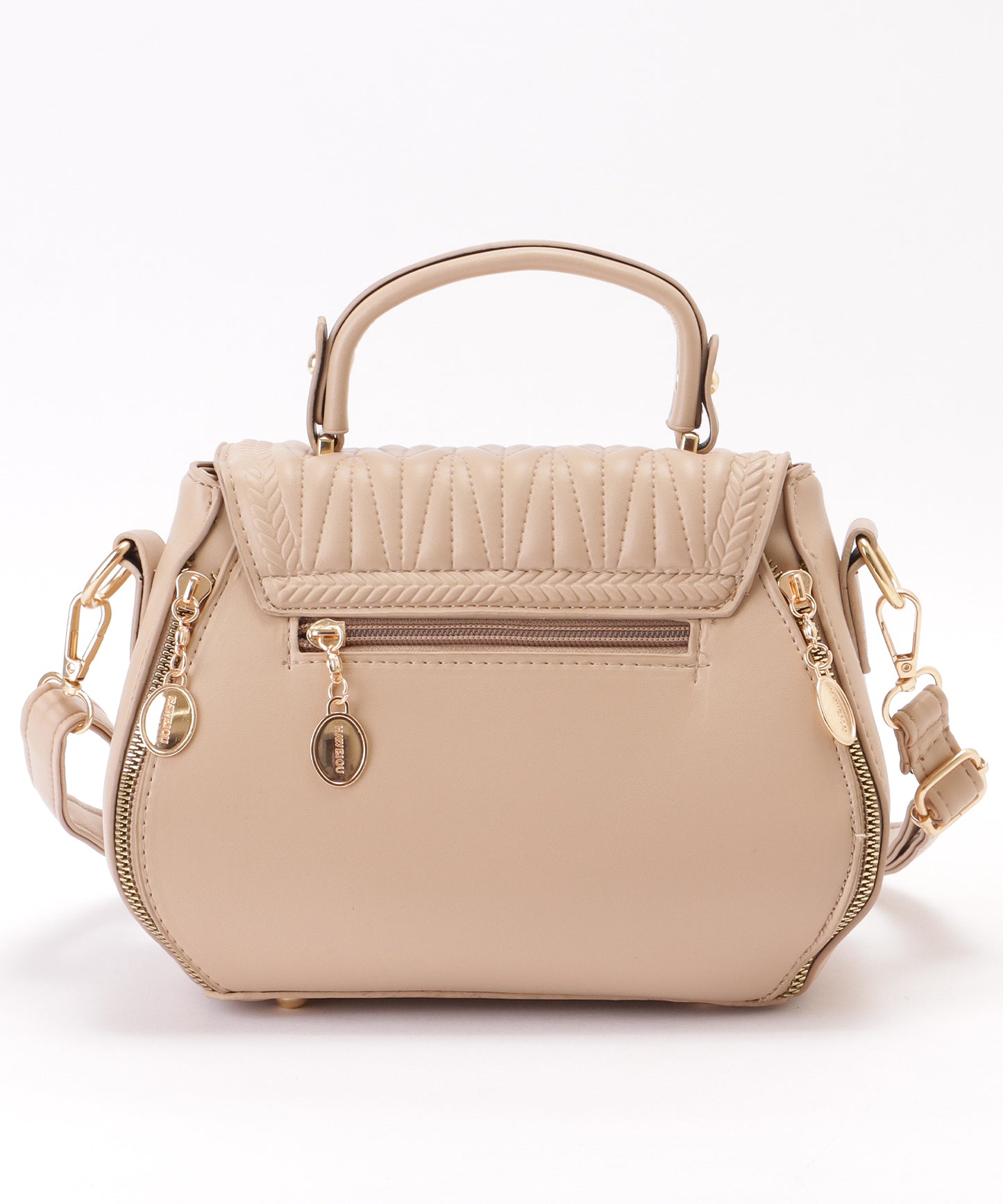 ハートバックル付き キルティング 2WAY ショルダー バッグ