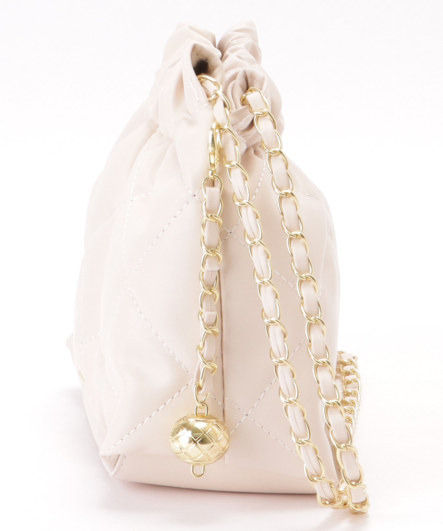 チャーム付き キルティング チェーン バッグ