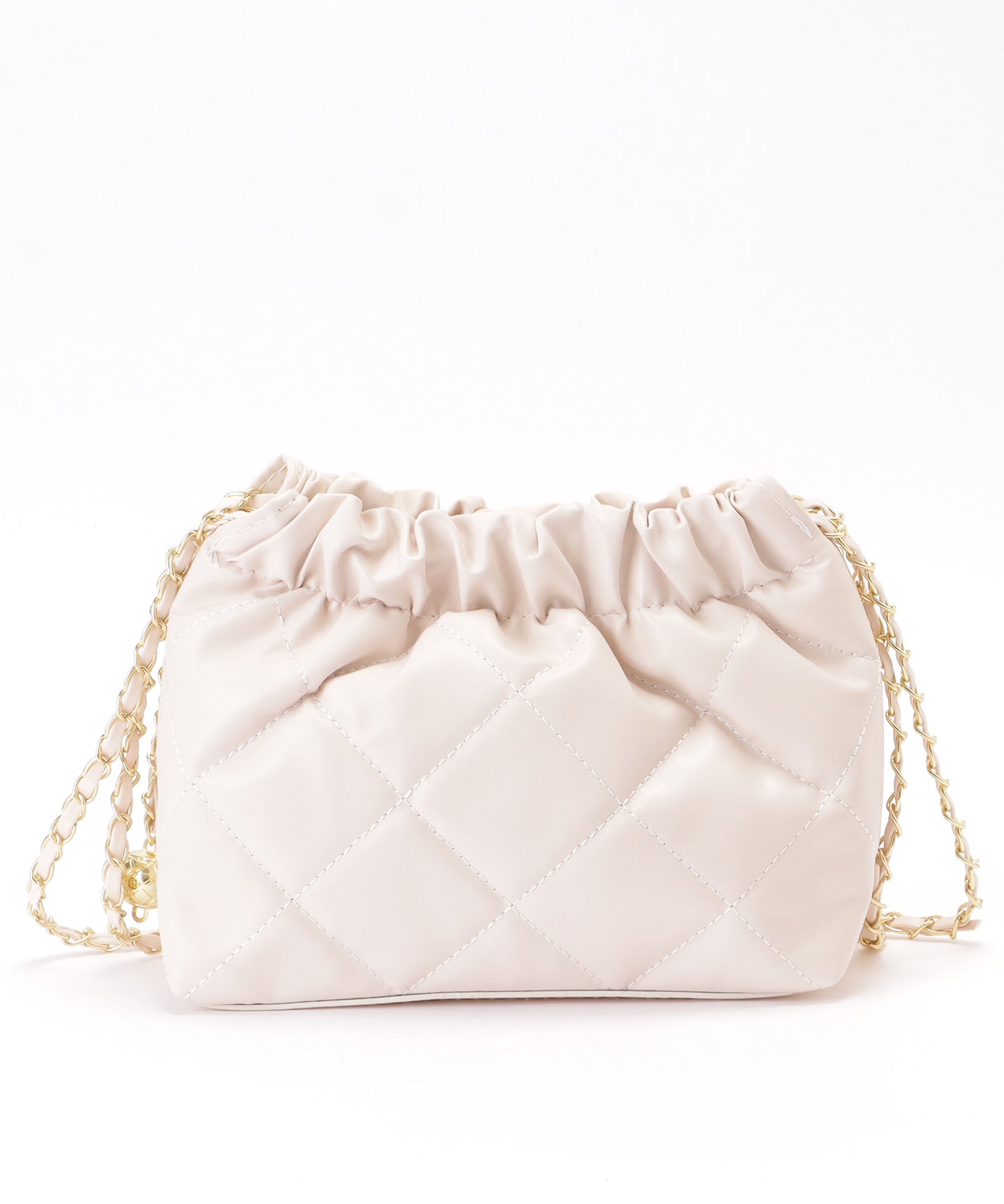 チャーム付き キルティング チェーン バッグ