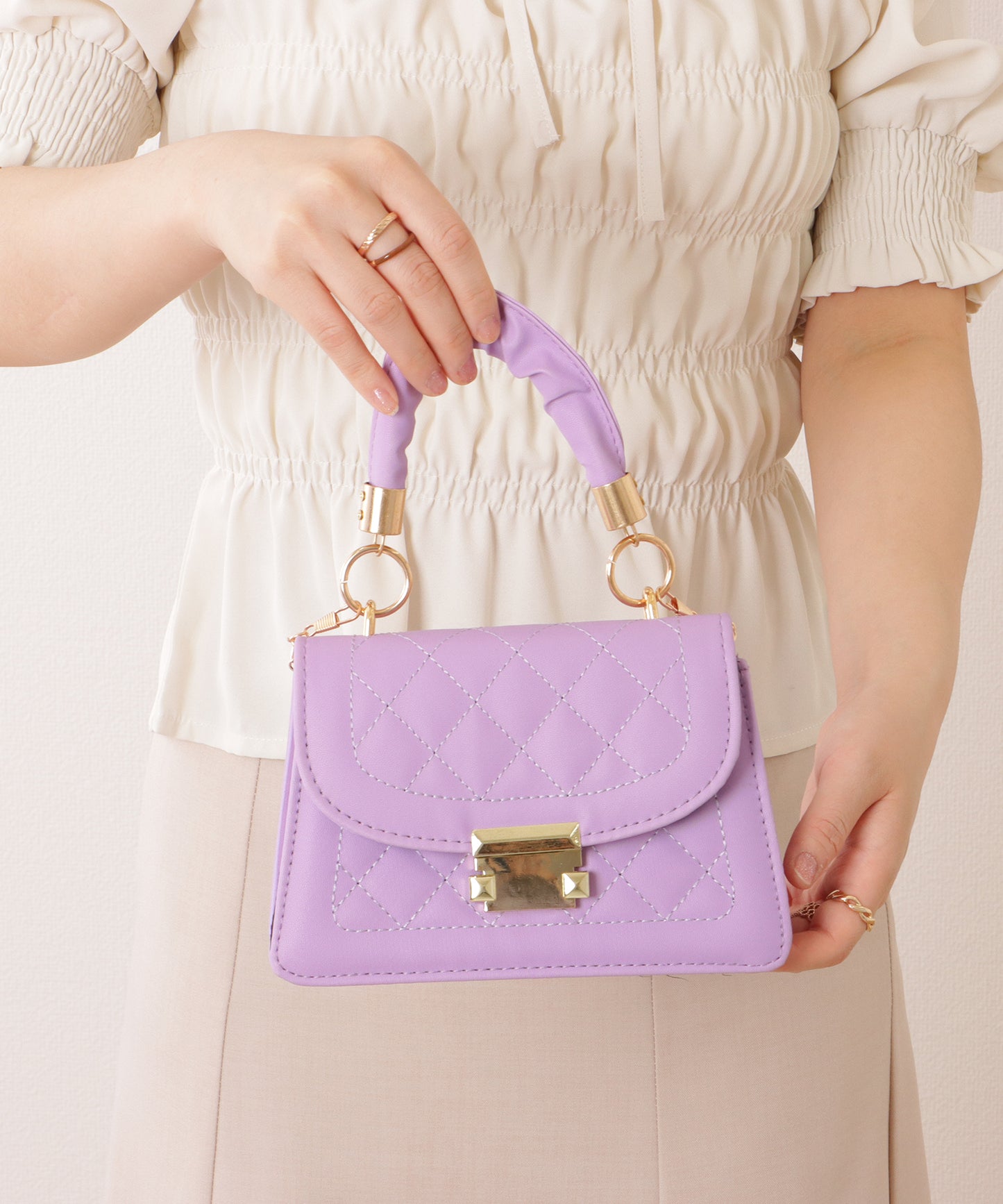 2WAY ラウンド ショルダー バッグ