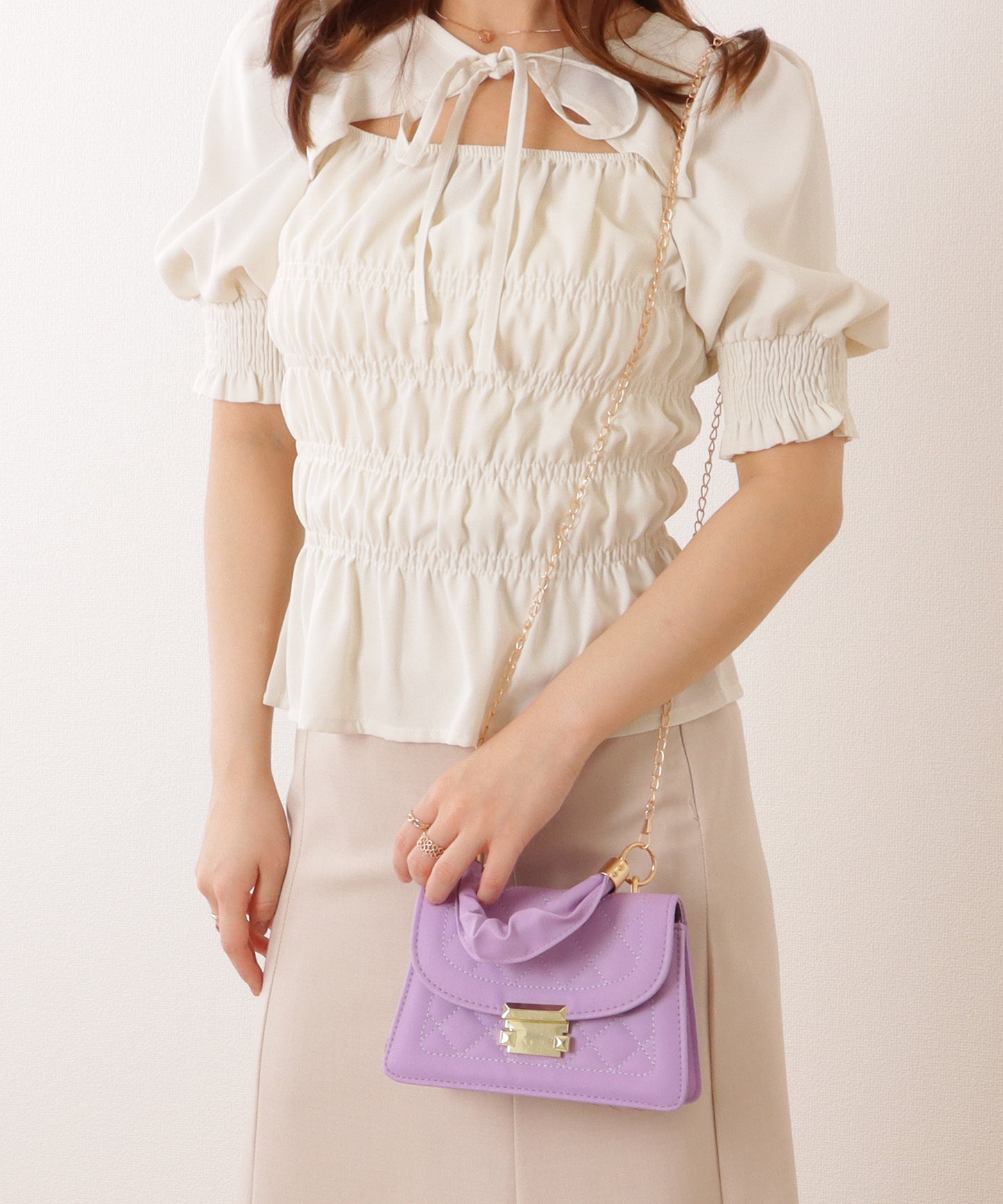 2WAY ラウンド ショルダー バッグ