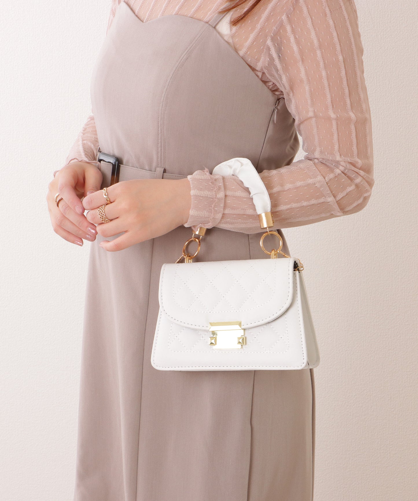 2WAY ラウンド ショルダー バッグ