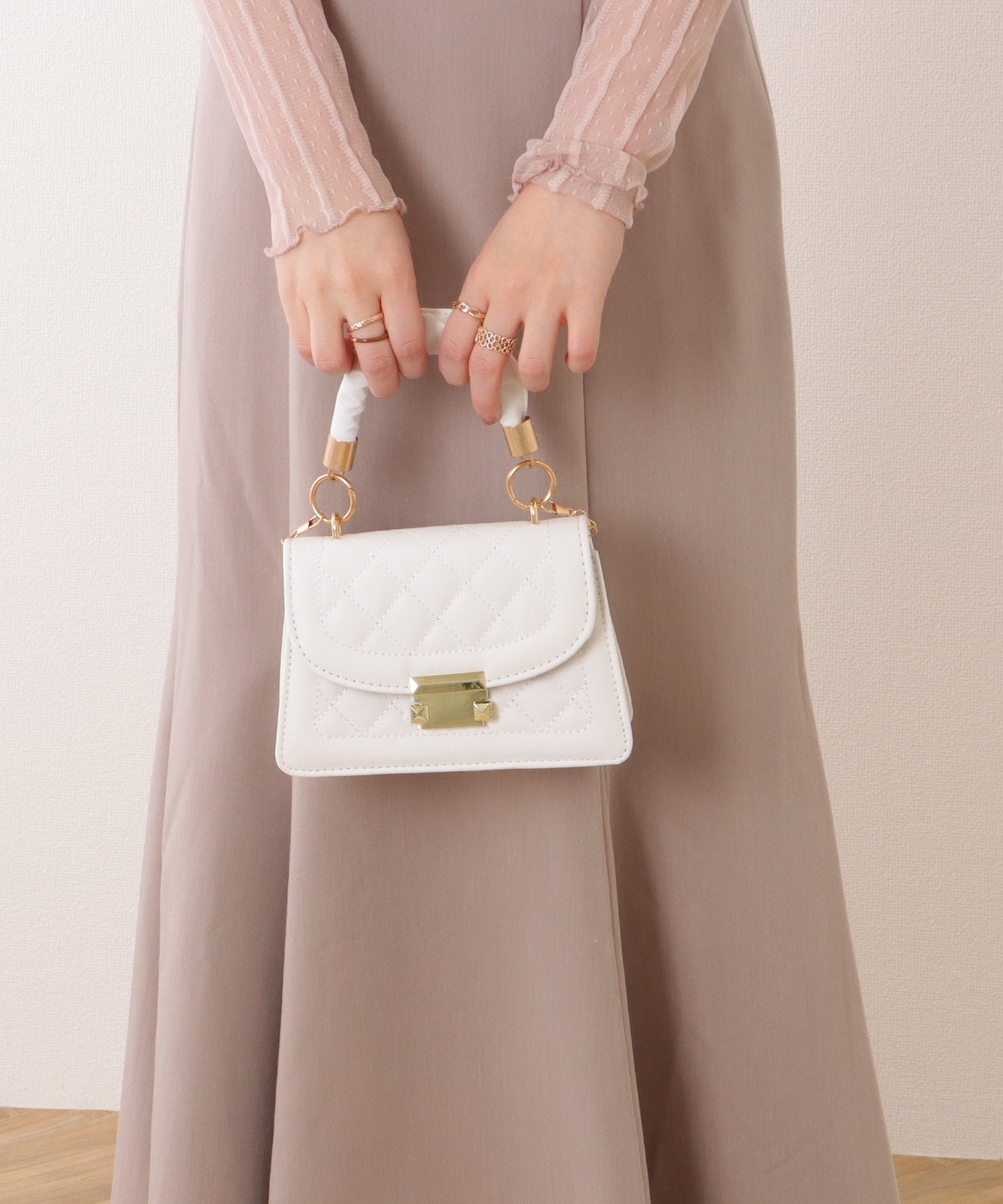 2WAY ラウンド ショルダー バッグ