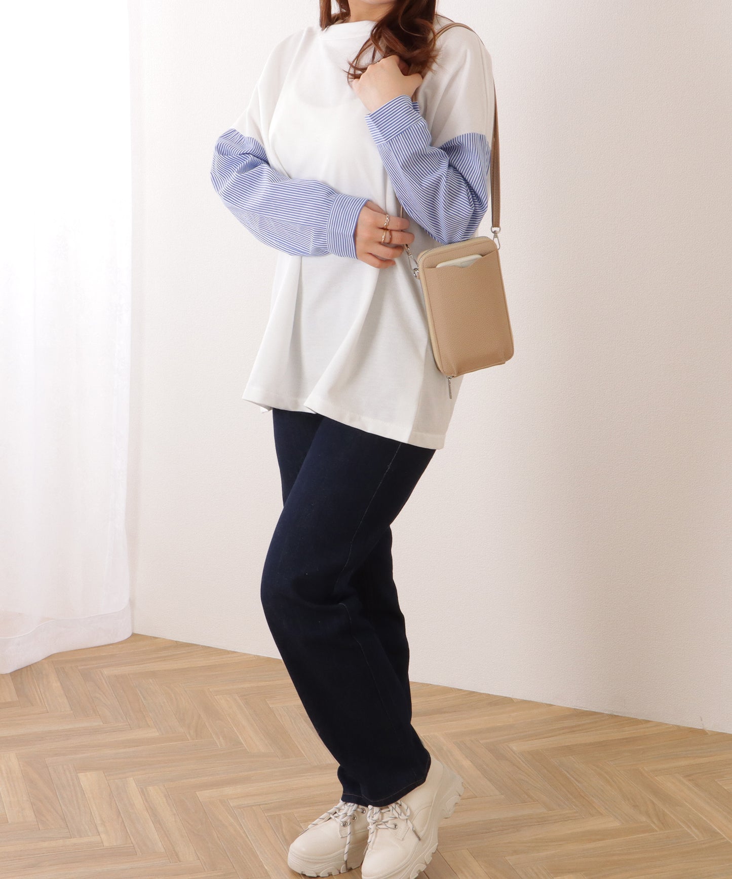 コンパクト ショルダー ウォレット バッグ