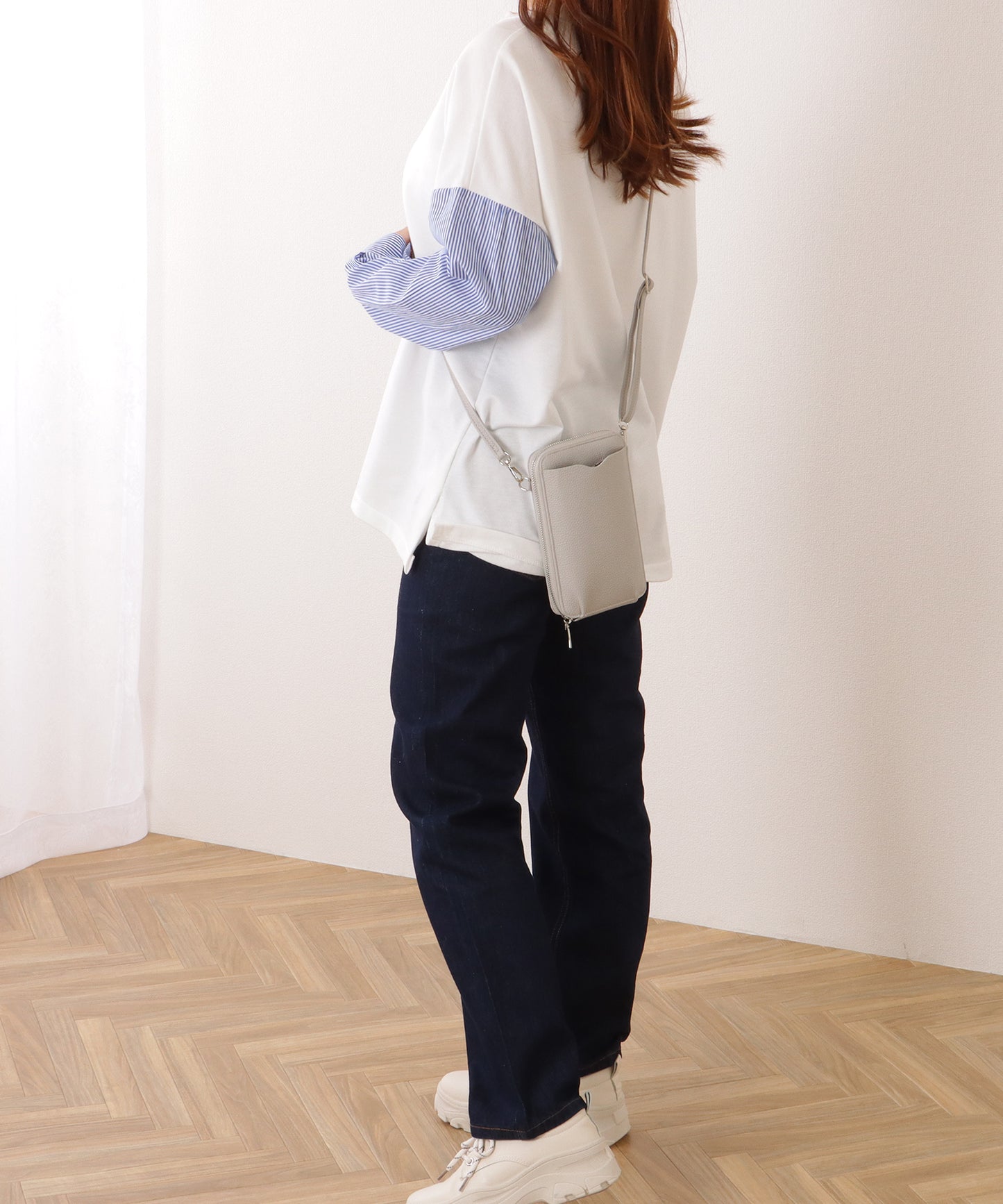 コンパクト ショルダー ウォレット バッグ