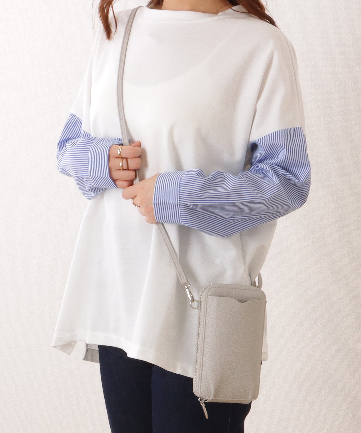 コンパクト ショルダー ウォレット バッグ