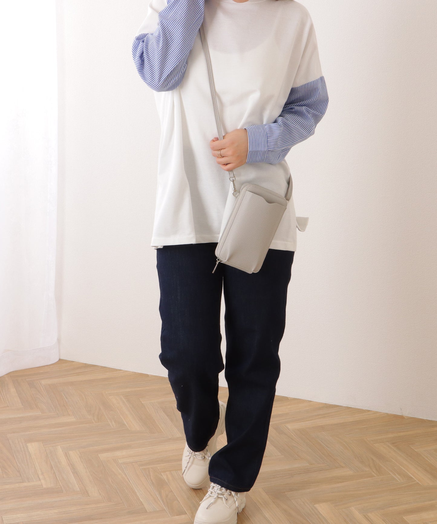 コンパクト ショルダー ウォレット バッグ