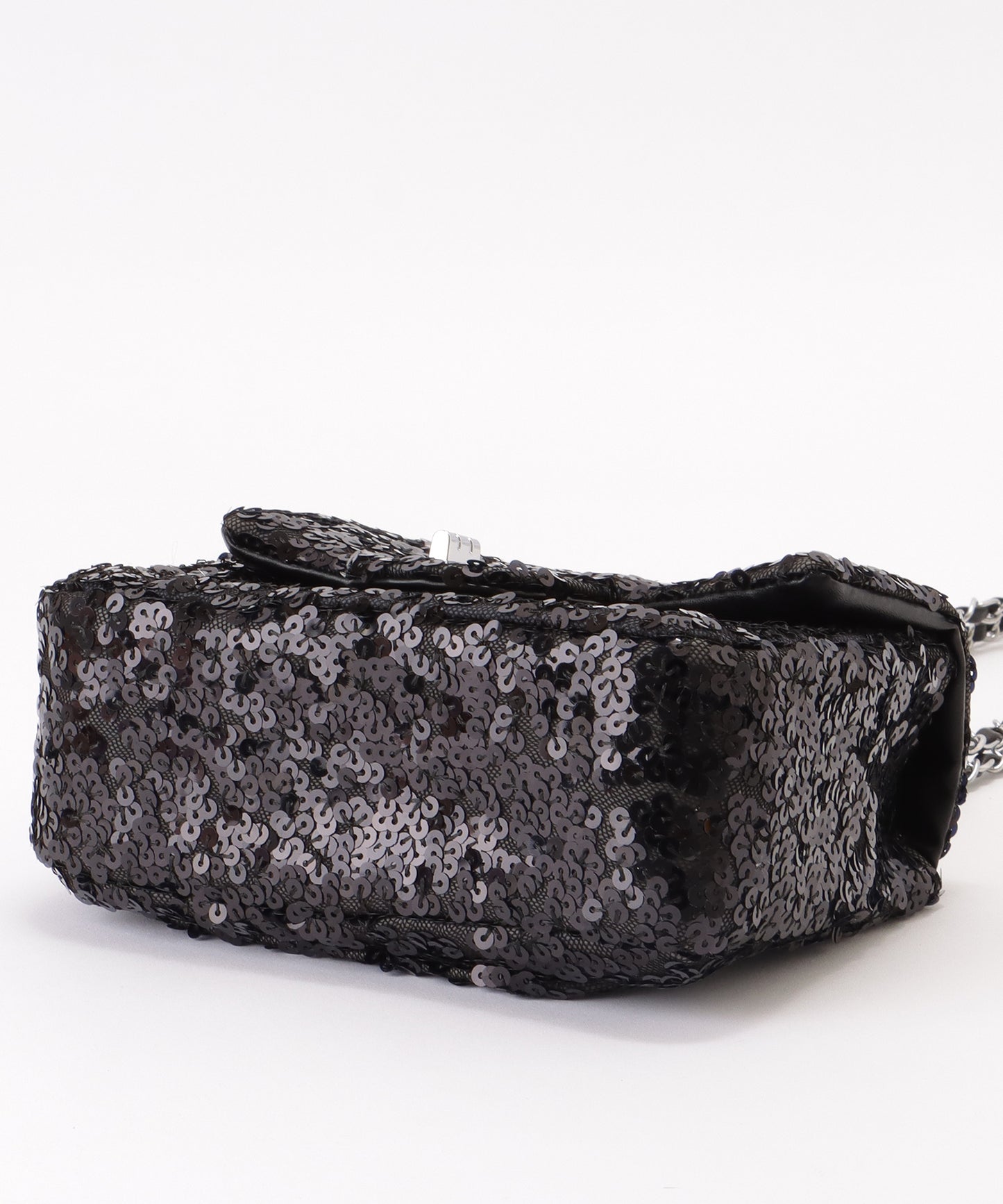 スパンコール フラップ ミニ ショルダー バッグ