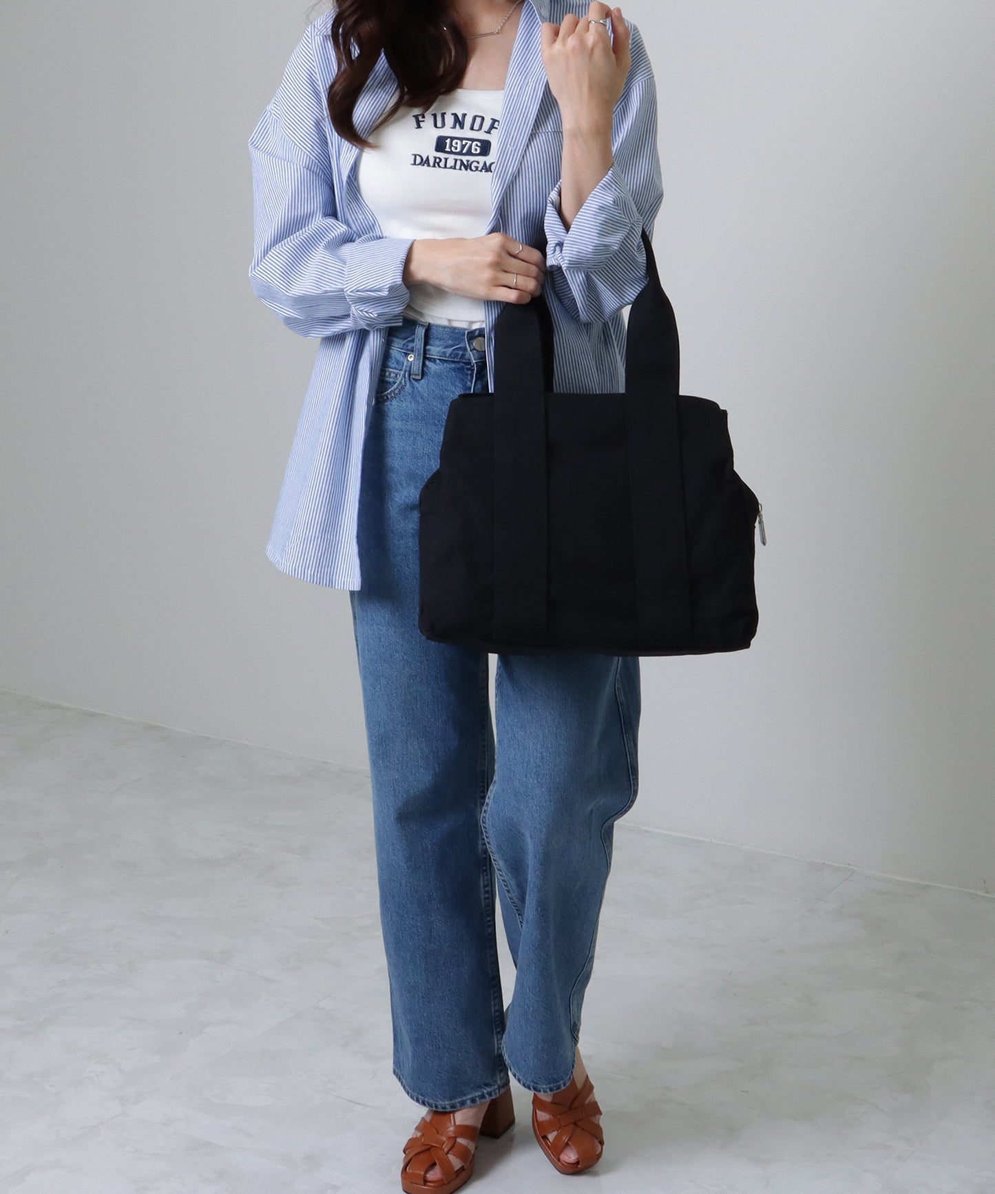 3ポケット マルチ キャンバス トート バッグ