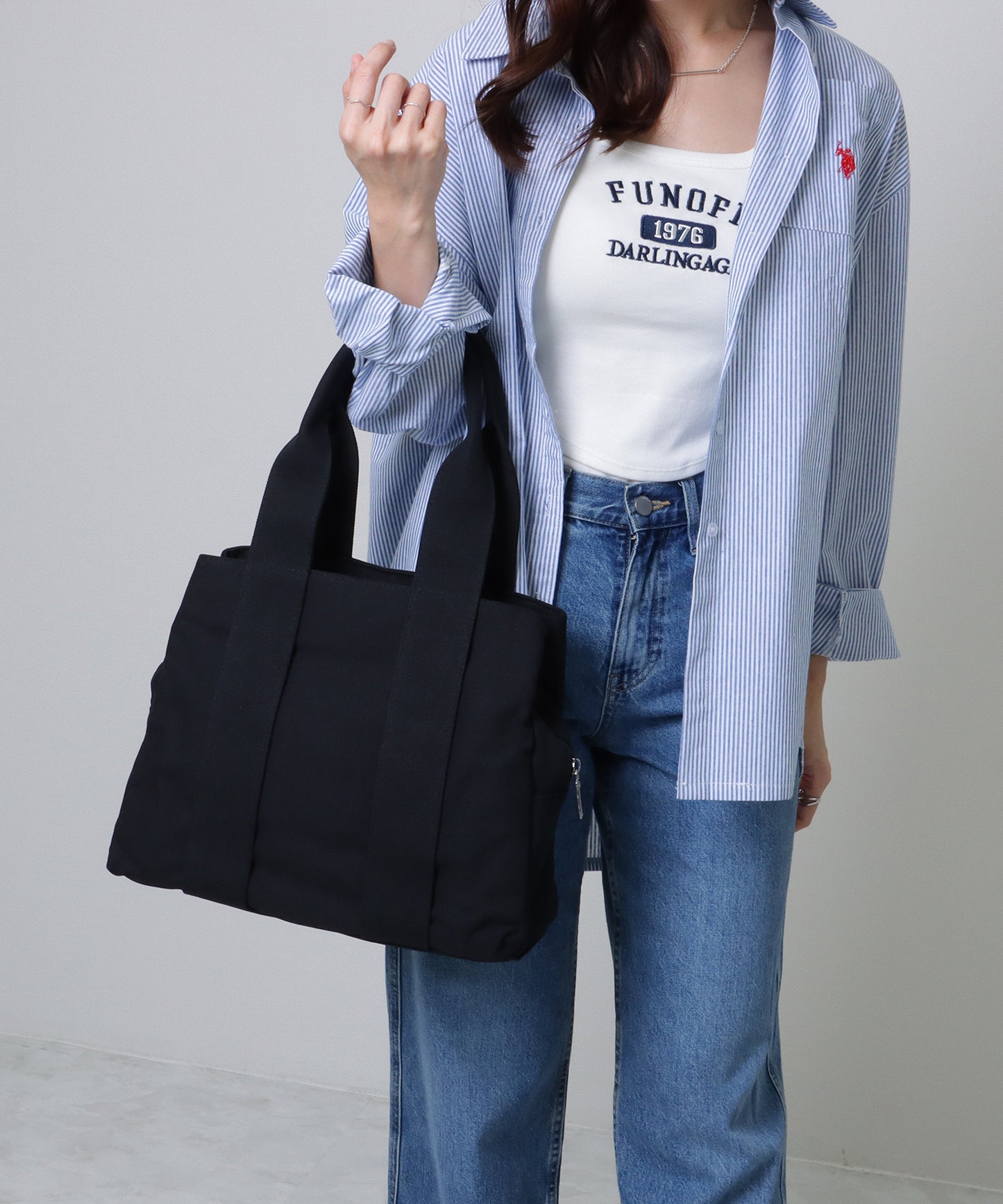 3ポケット マルチ キャンバス トート バッグ