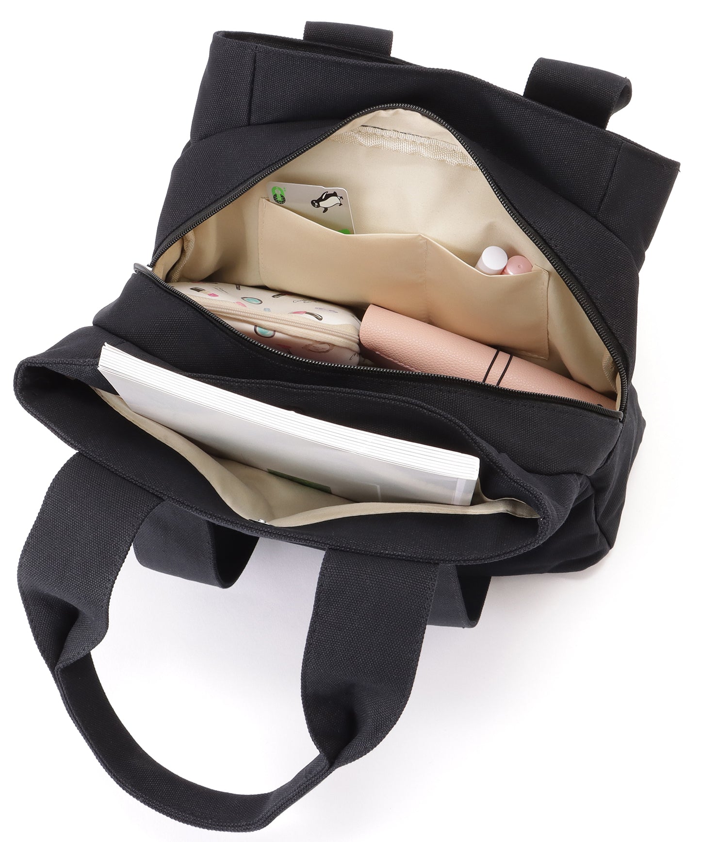 3ポケット マルチ キャンバス トート バッグ