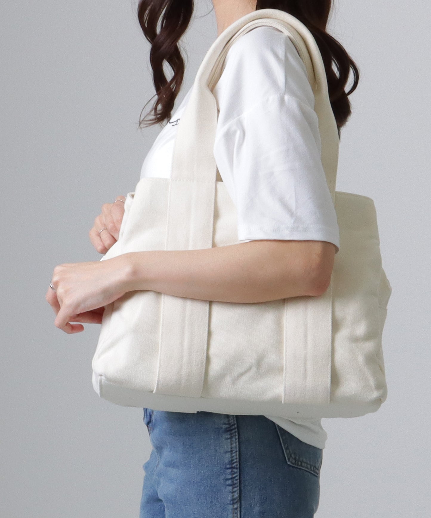 3ポケット マルチ キャンバス トート バッグ