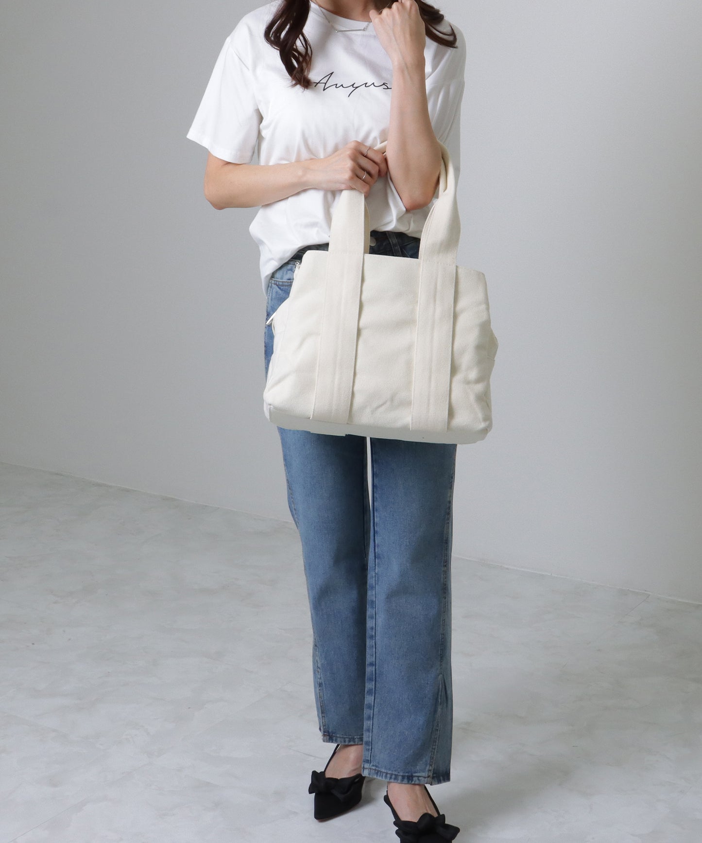 3ポケット マルチ キャンバス トート バッグ