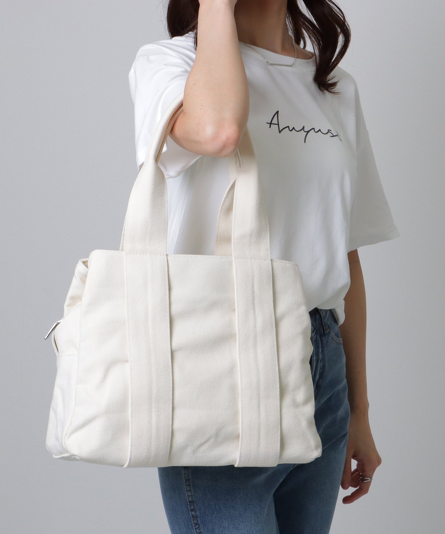 3ポケット マルチ キャンバス トート バッグ