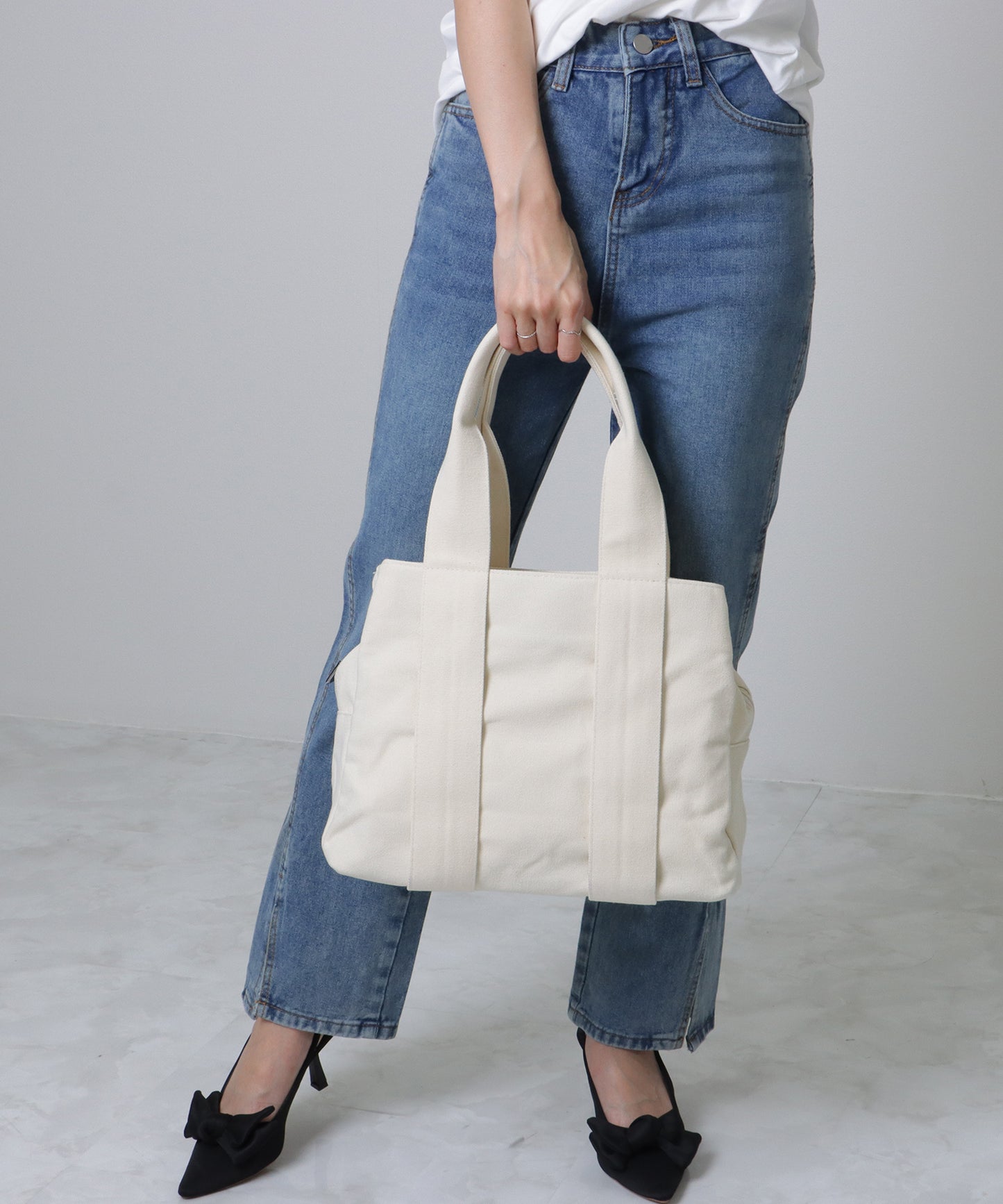 3ポケット マルチ キャンバス トート バッグ