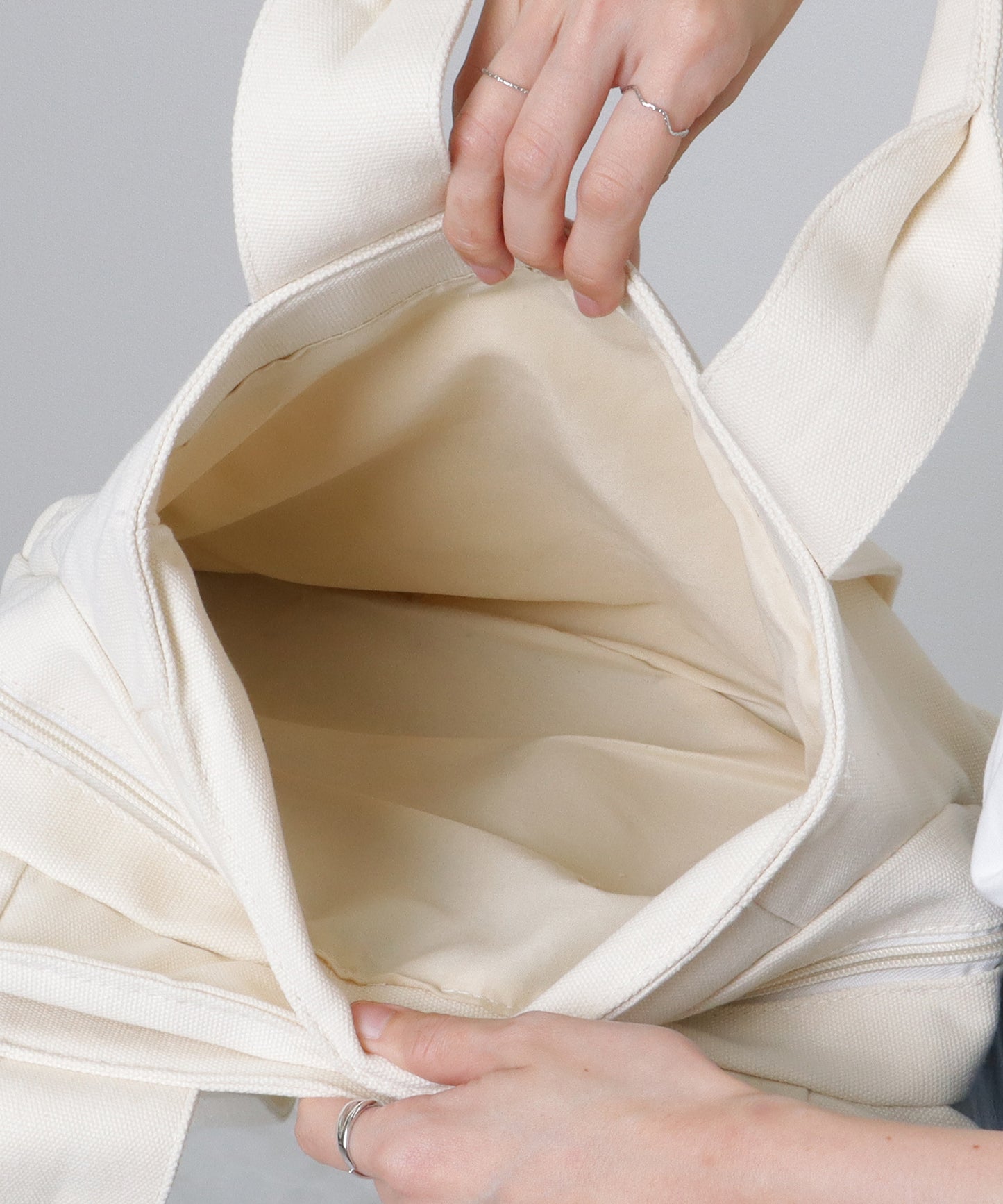 3ポケット マルチ キャンバス トート バッグ