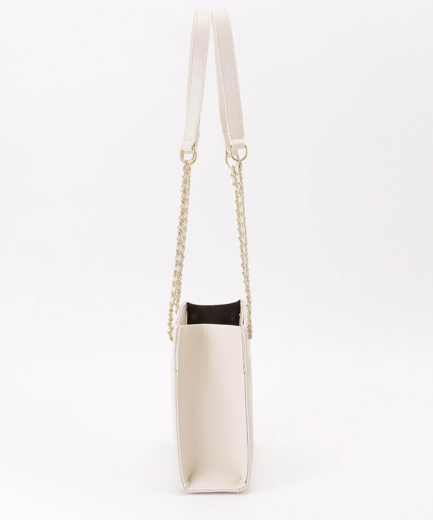 レザー調 スクエア キルティング チェーン バッグ