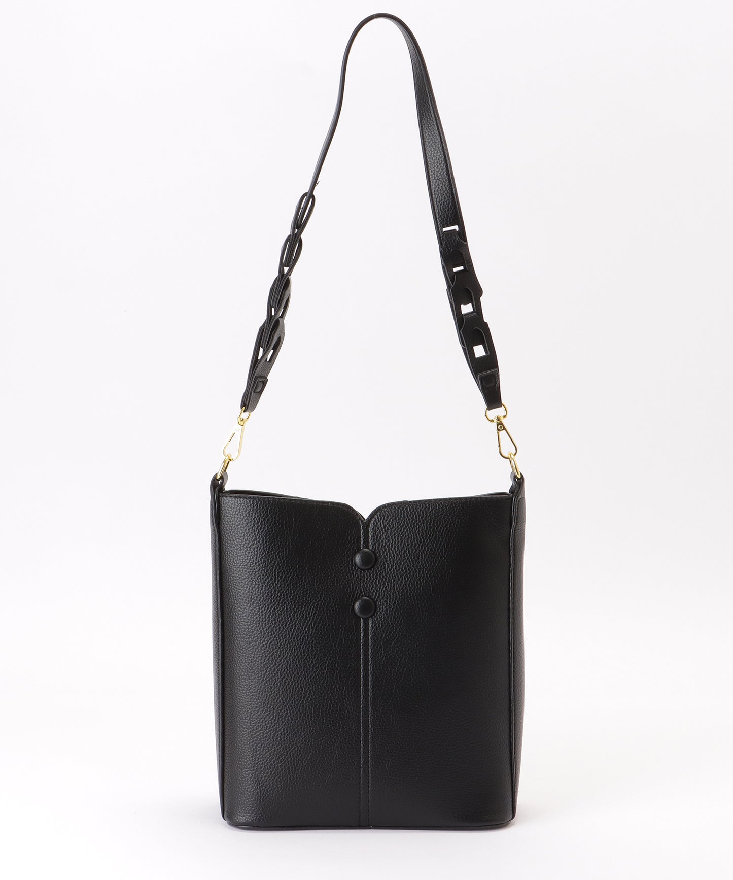 ポーチ付き 2WAY ストラップ レザー調 スクエア バッグ