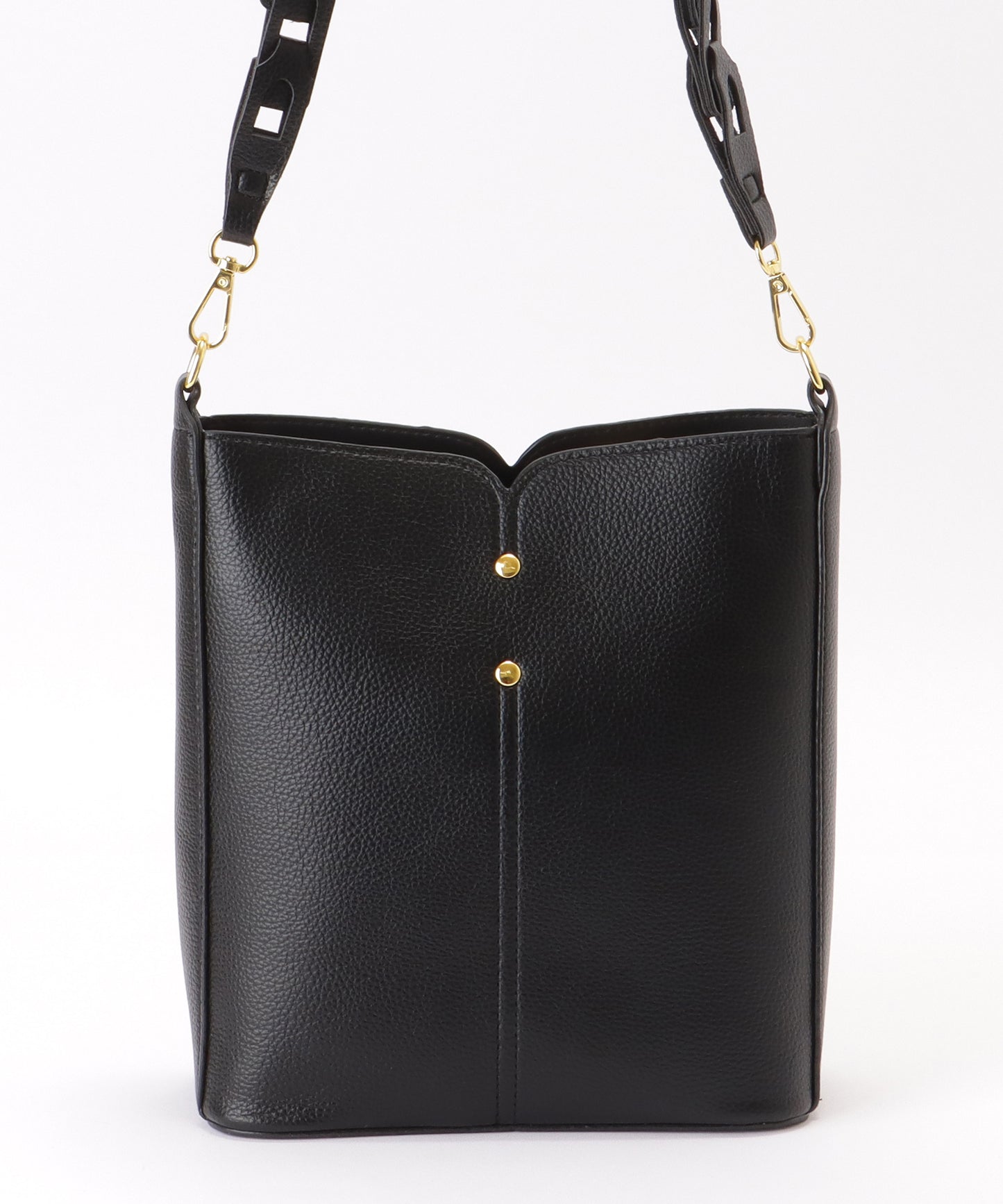 ポーチ付き 2WAY ストラップ レザー調 スクエア バッグ