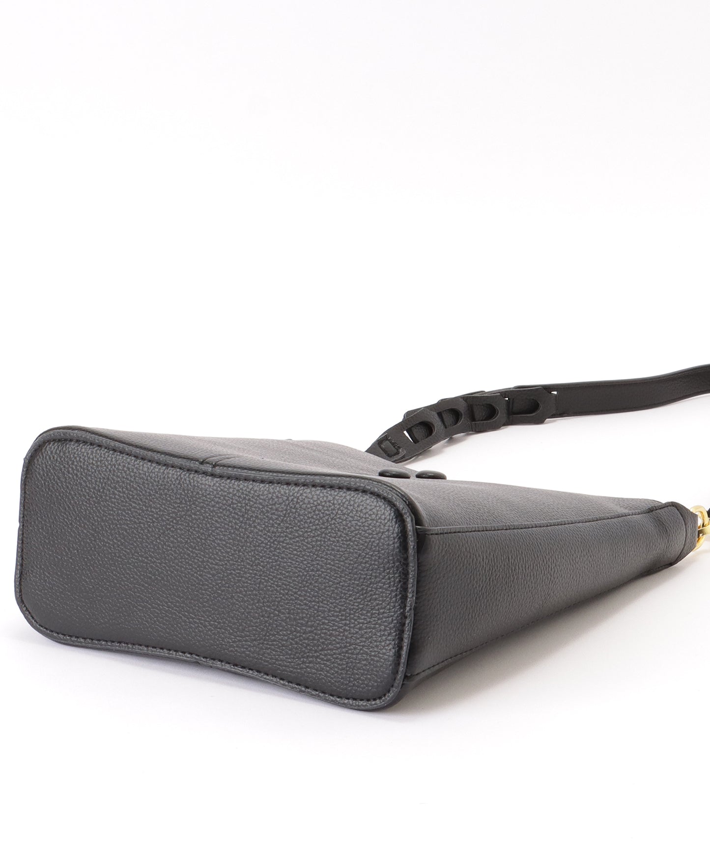 ポーチ付き 2WAY ストラップ レザー調 スクエア バッグ