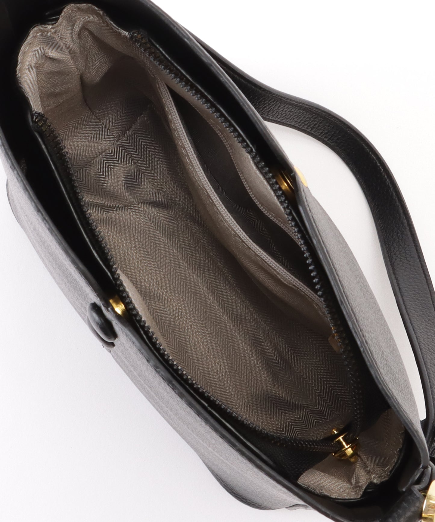 ポーチ付き 2WAY ストラップ レザー調 スクエア バッグ