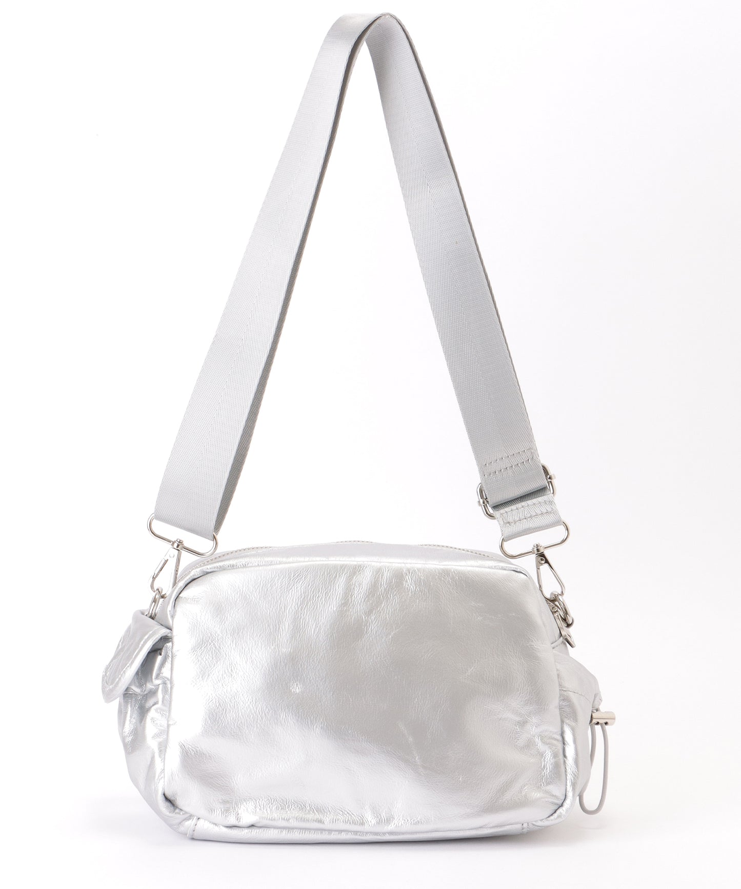 多ポケット スクエア コンパクト ショルダーバッグ