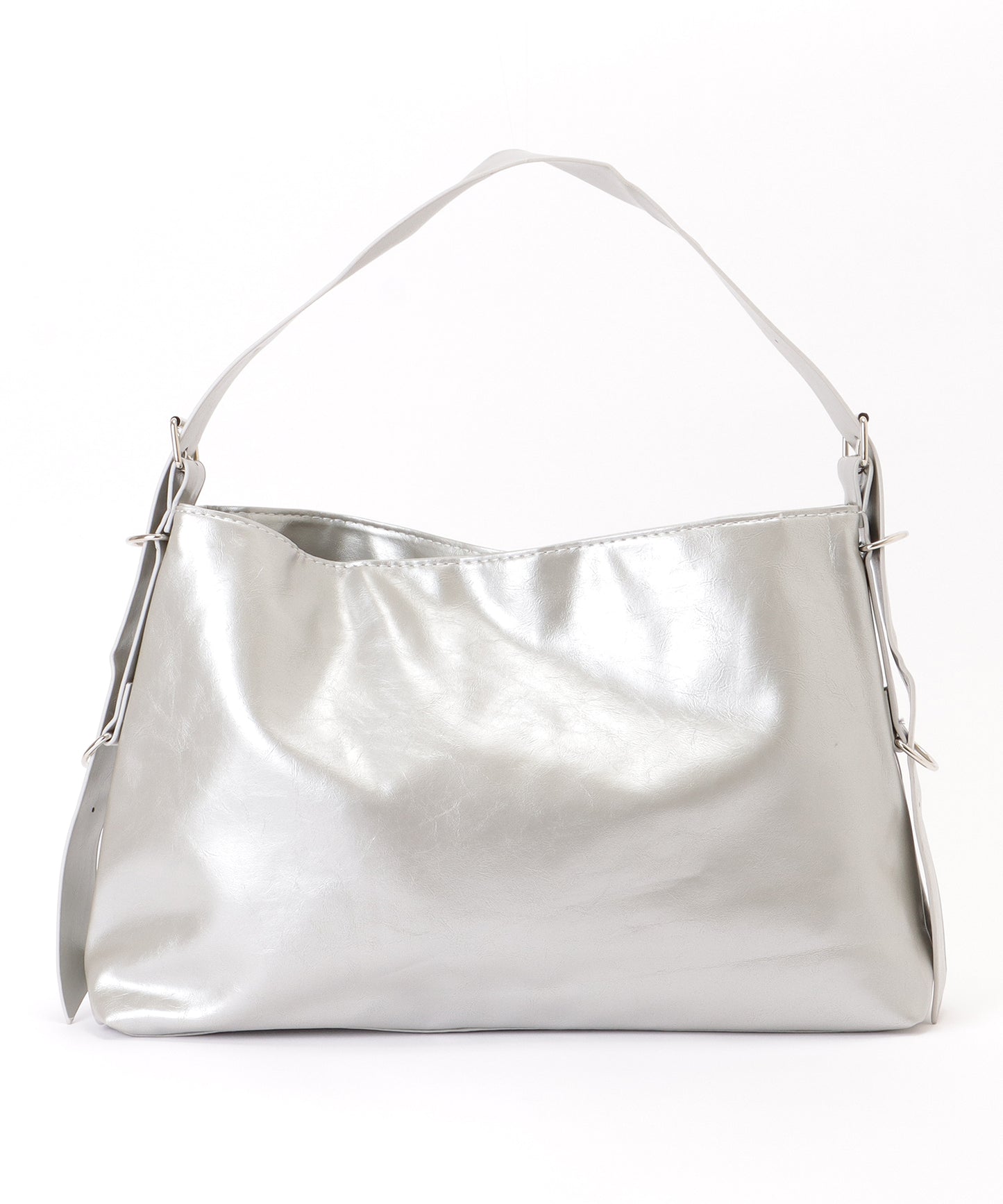 ミニポーチ付き スクエア チェーン ショルダーバッグ