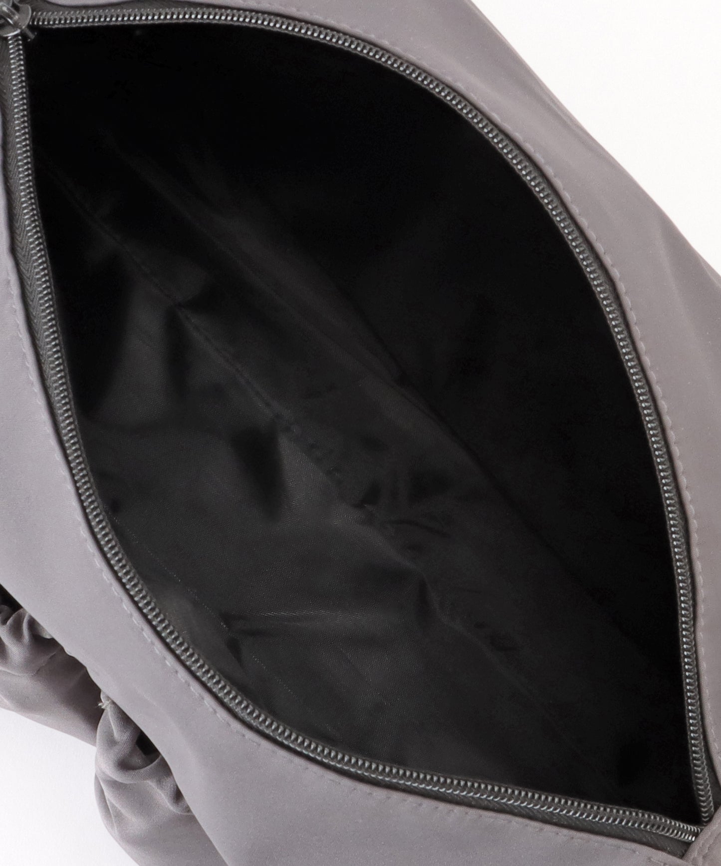 ソリッドカラー ドローコード付き 多ポケット ショルダーバッグ