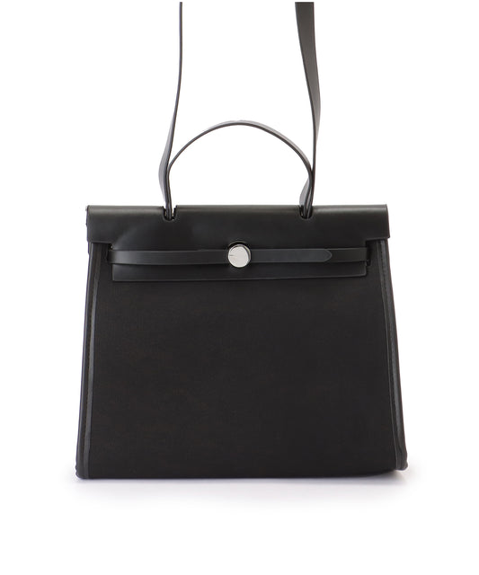 キャンバス 2WAY バイカラー スクエア トートバッグ