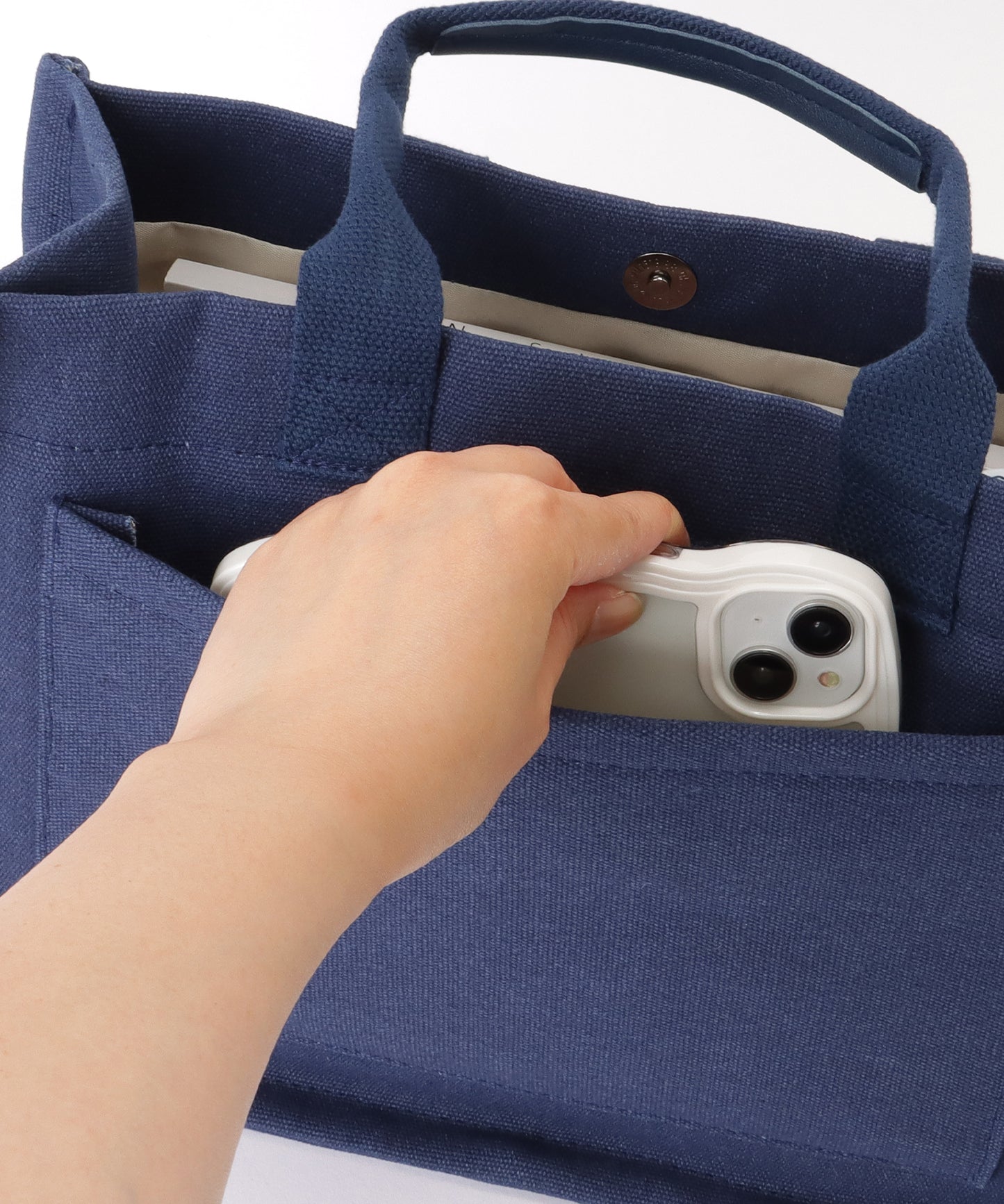 2WAY スクエア 大容量 キャンバス ショルダーバッグ