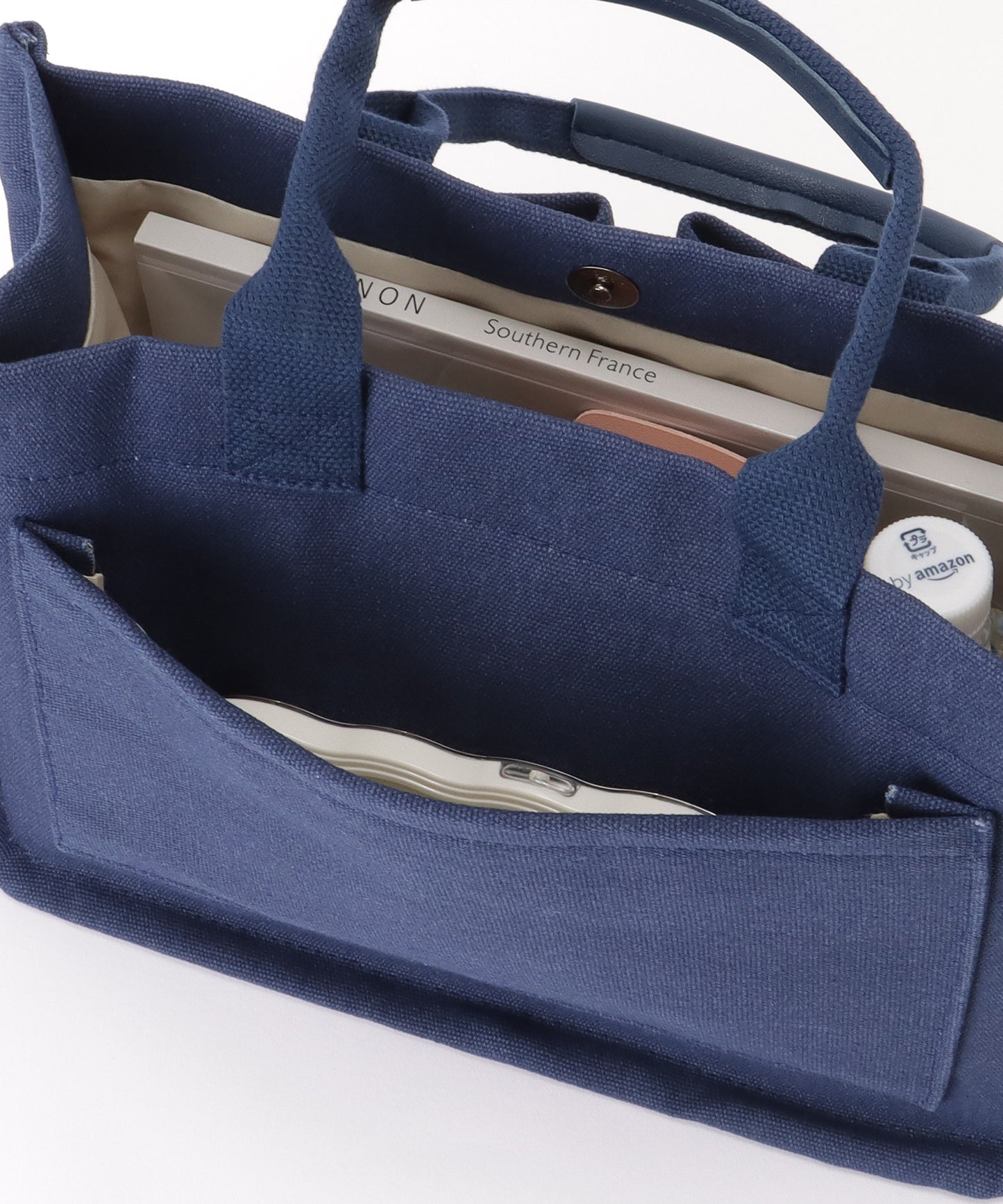 2WAY スクエア 大容量 キャンバス ショルダーバッグ